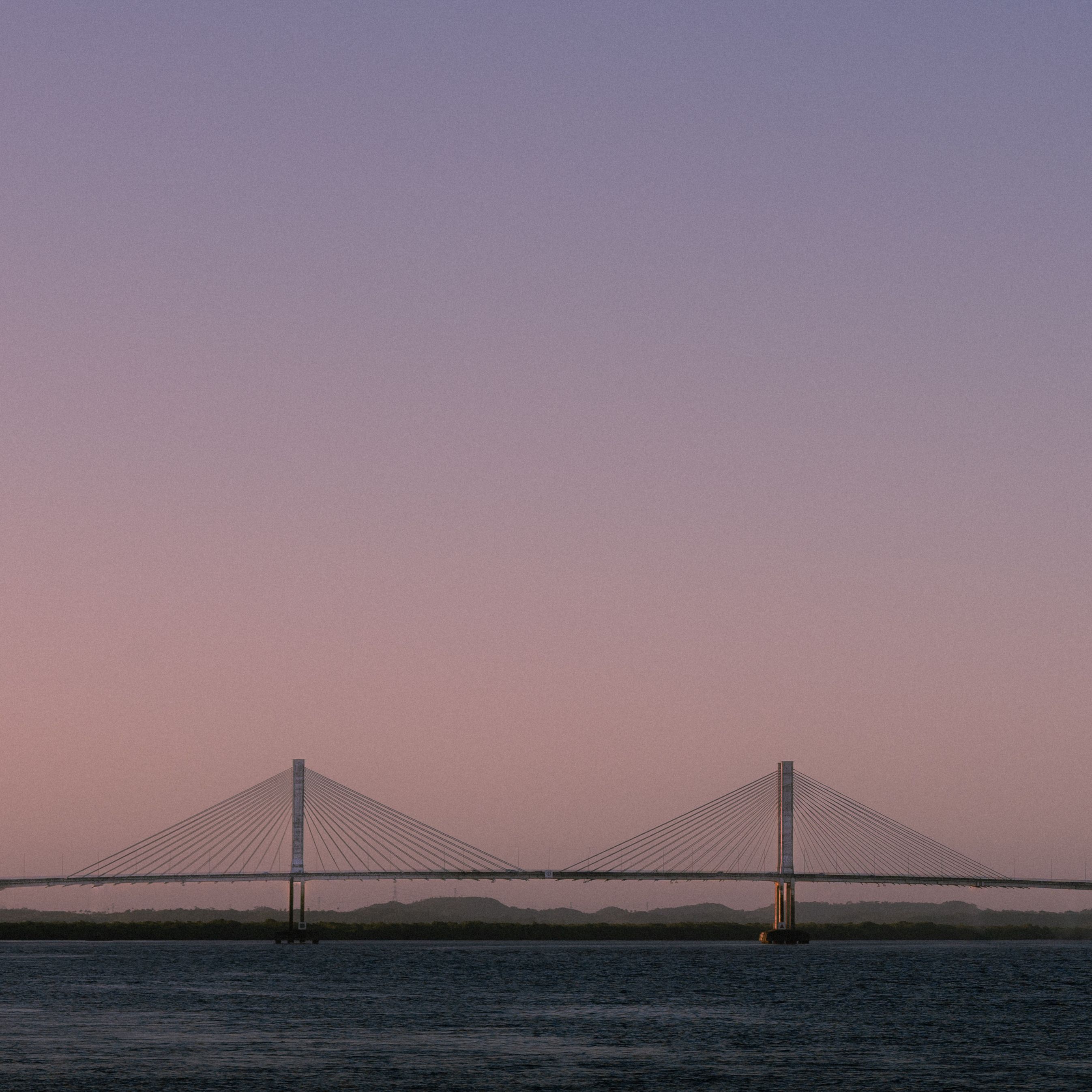 Stunning Silhouette of Cable-Stayed Bridge at Sunset · Free Stock Photo