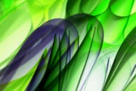Vibrant Abstract Nature-Inspired Green Art