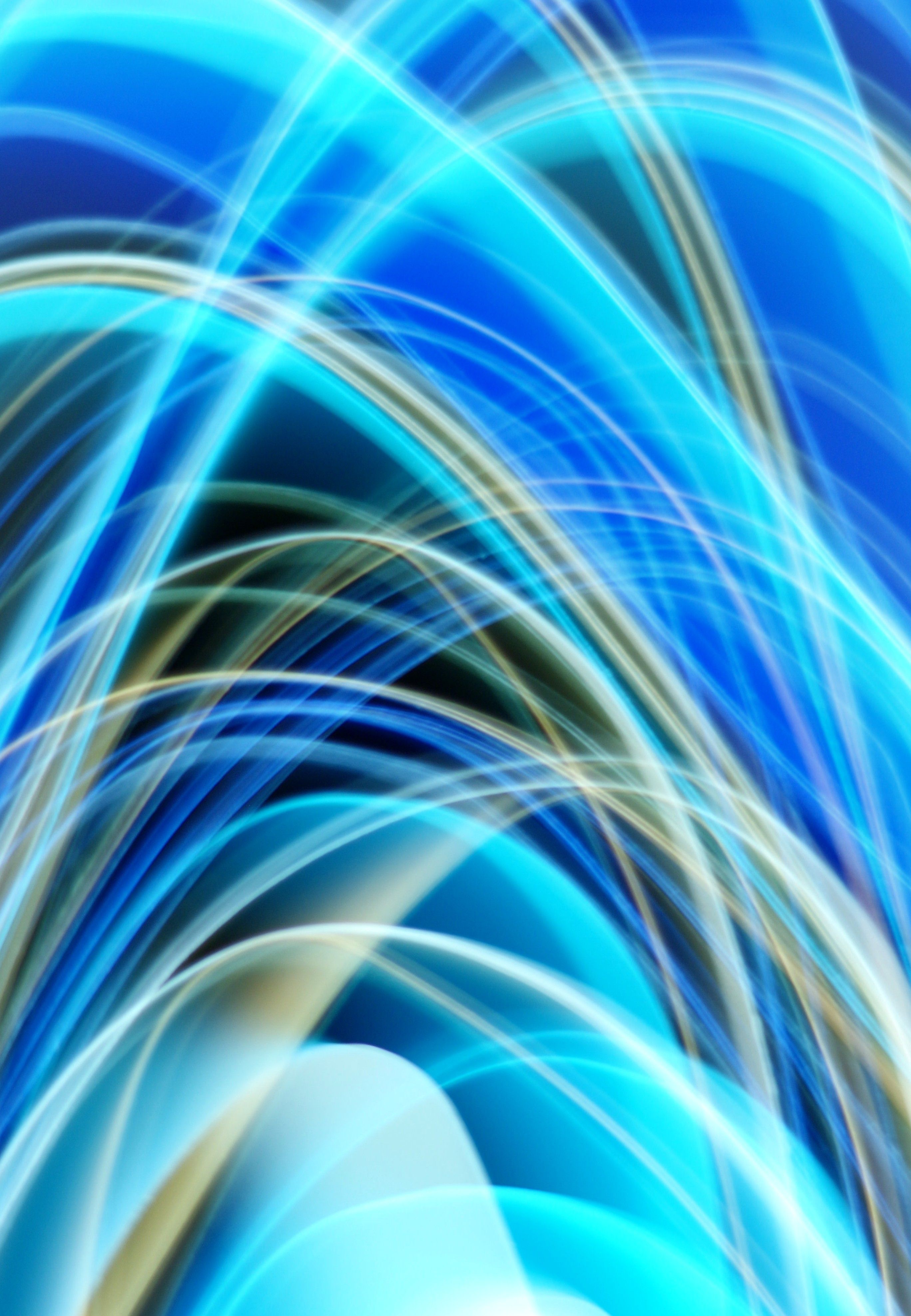 Vibrant Abstract Blue Light Streaks Art · Free Stock Photo