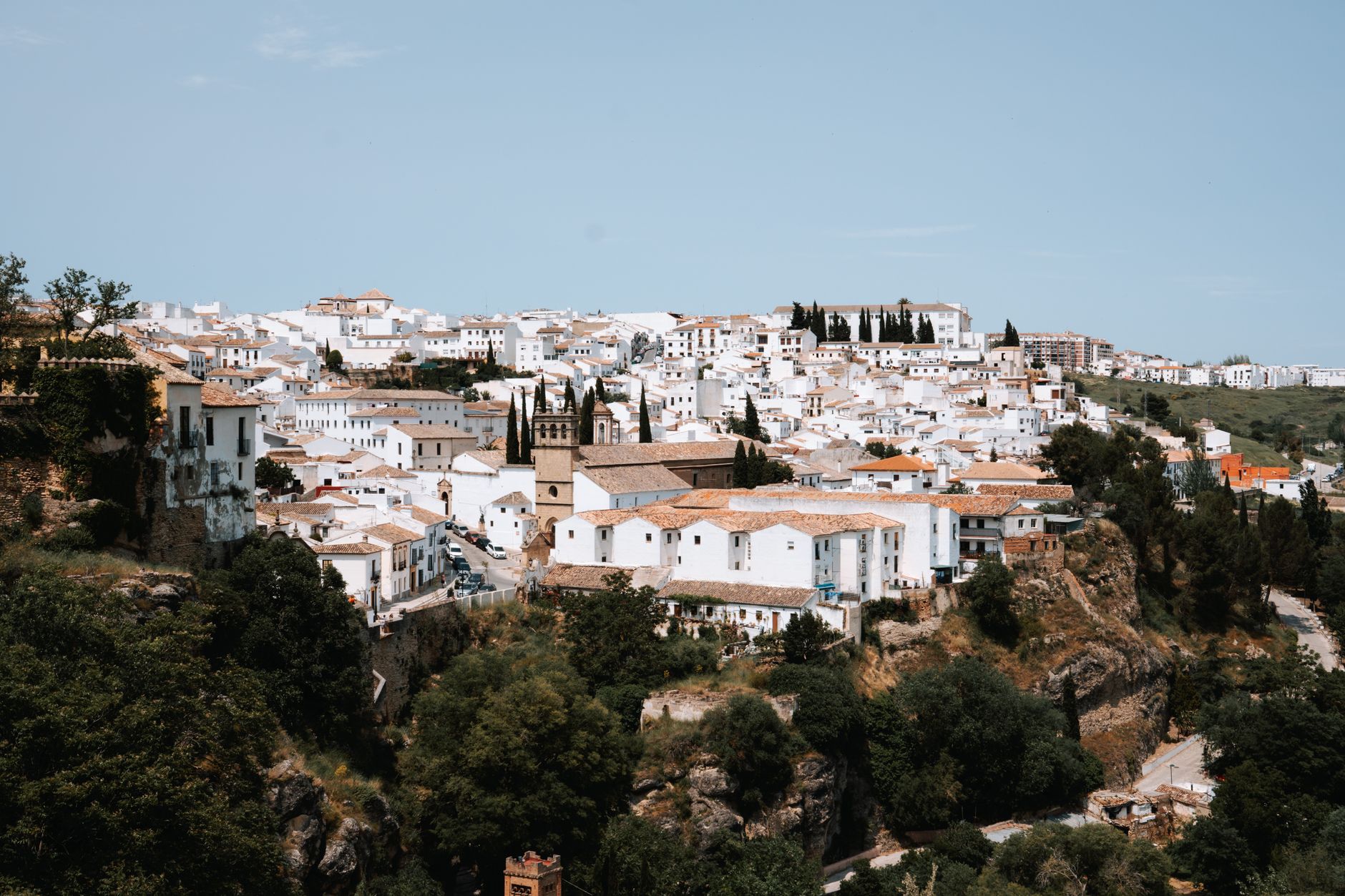 The village of White Villages of Andalusia in inland Málaga