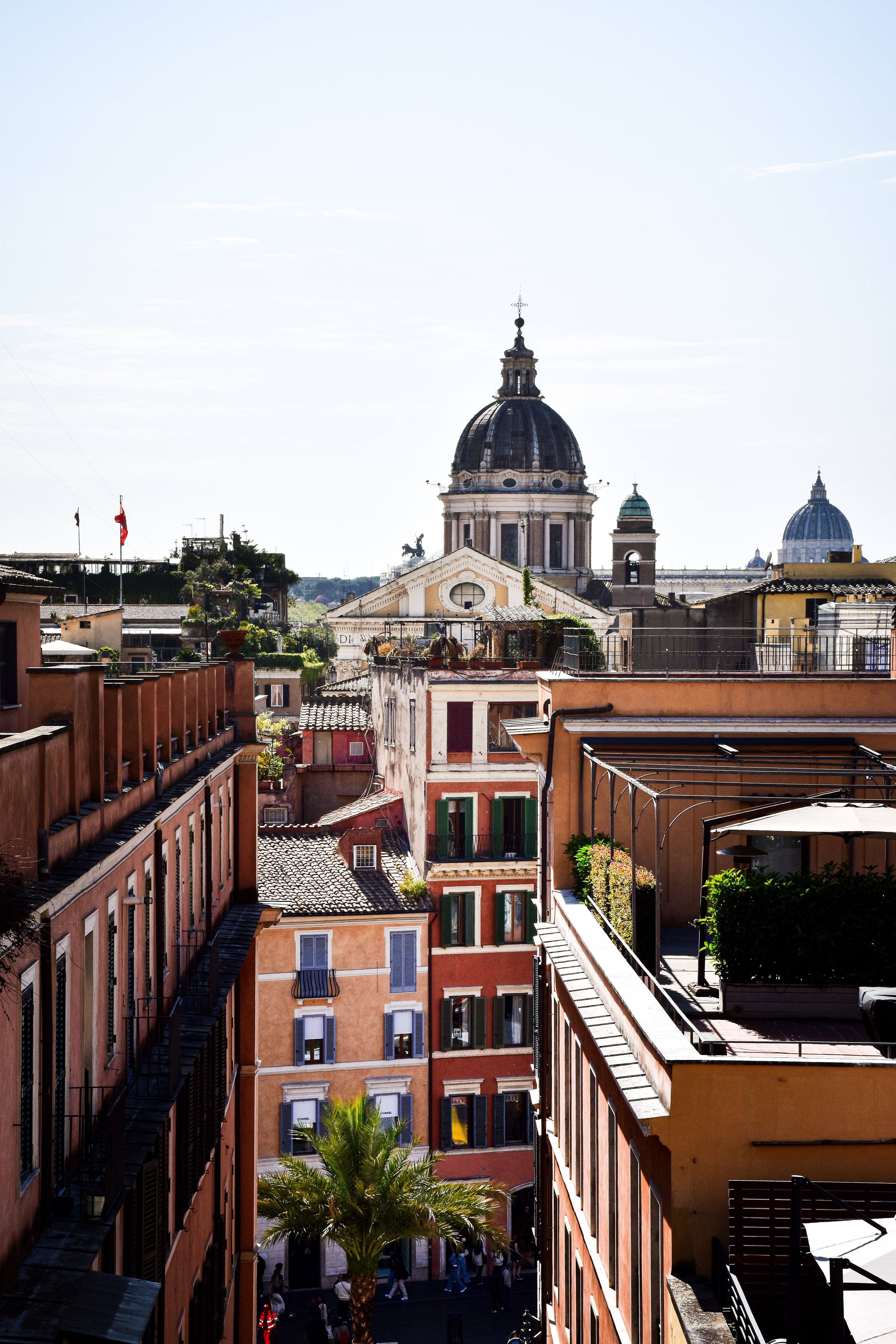 Historic Rome Cityscape with Iconic Domes · Free Stock Photo