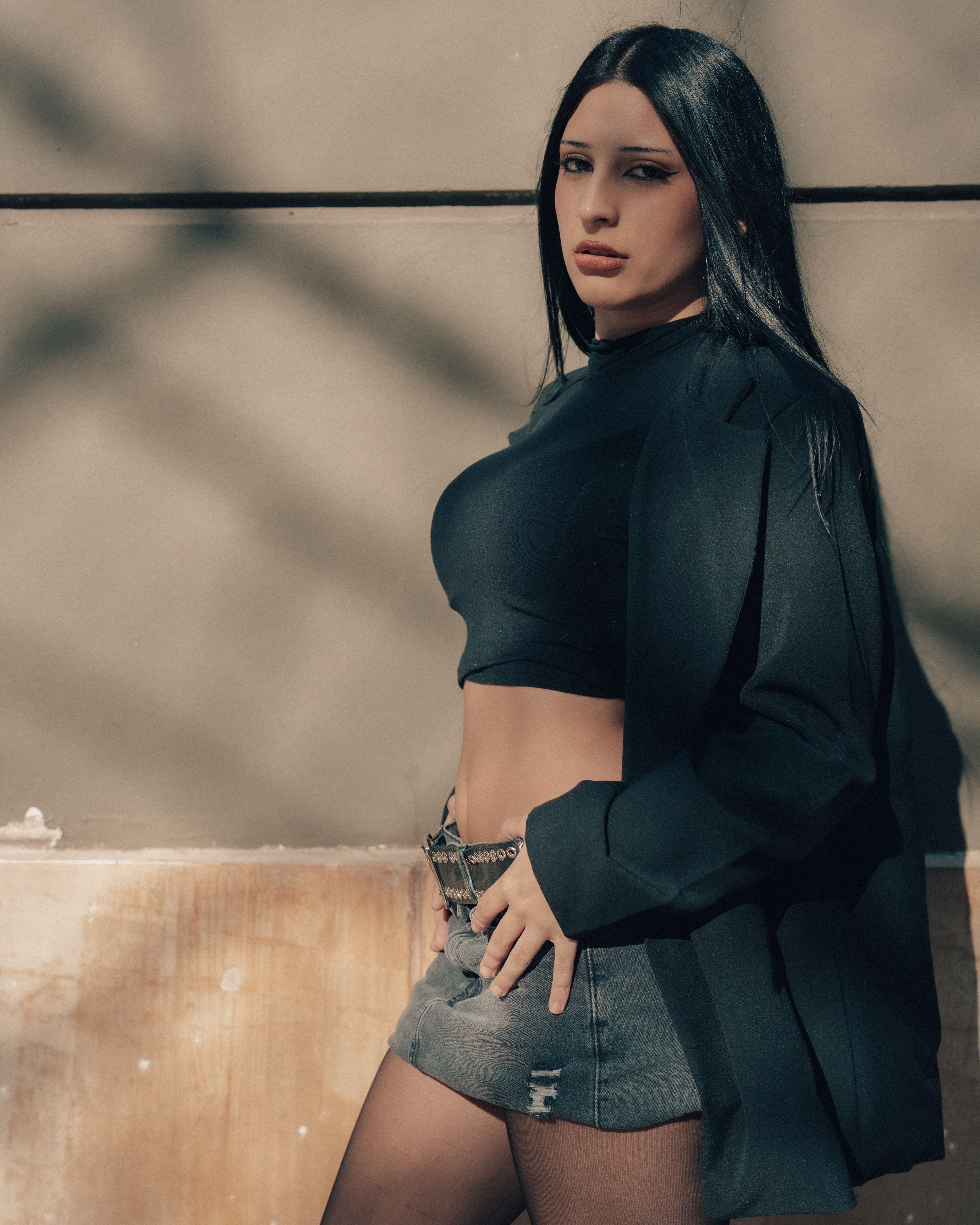 Stylish Woman Outdoors in Urban Buenos Aires Setting