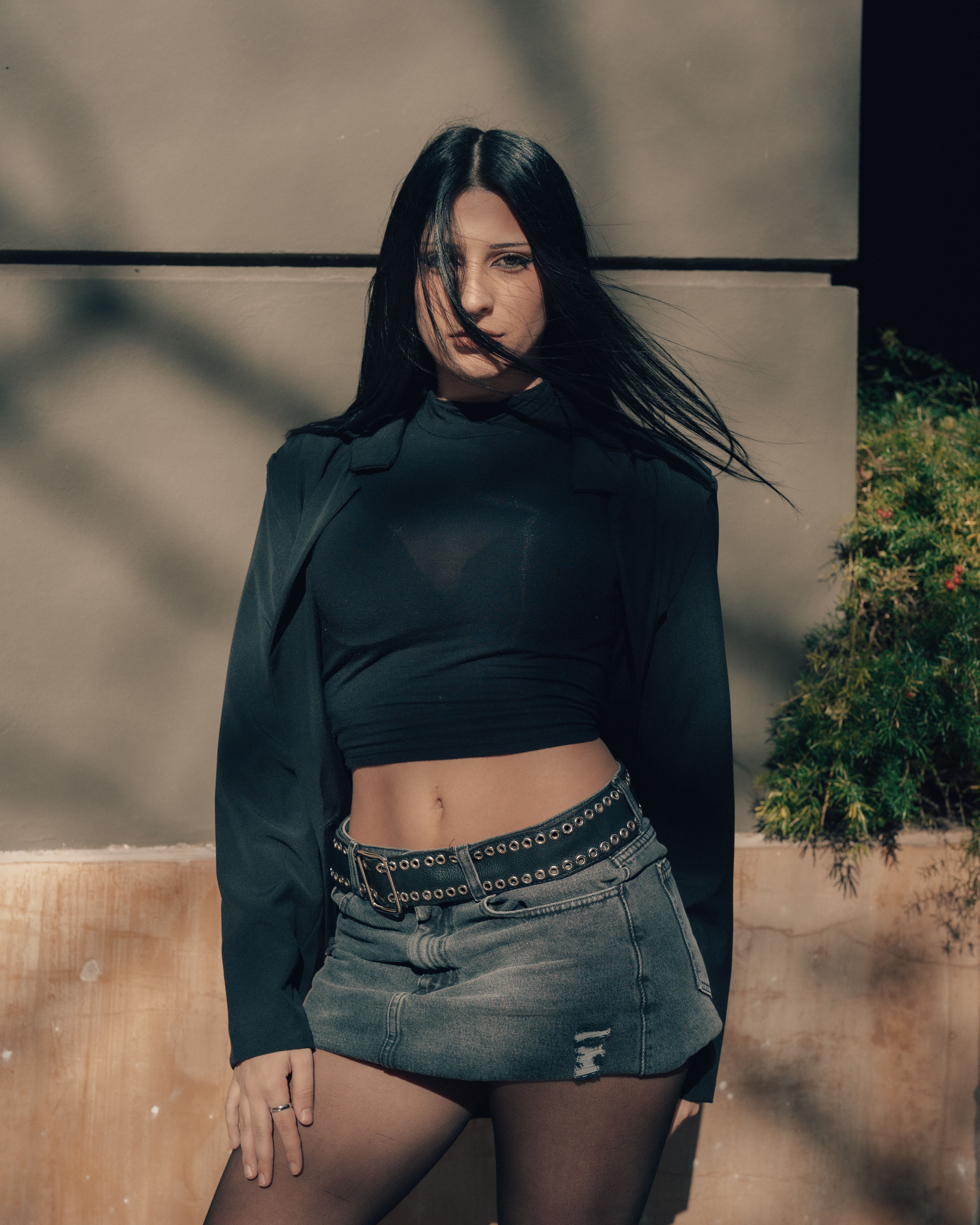 Saia Jeans Longa