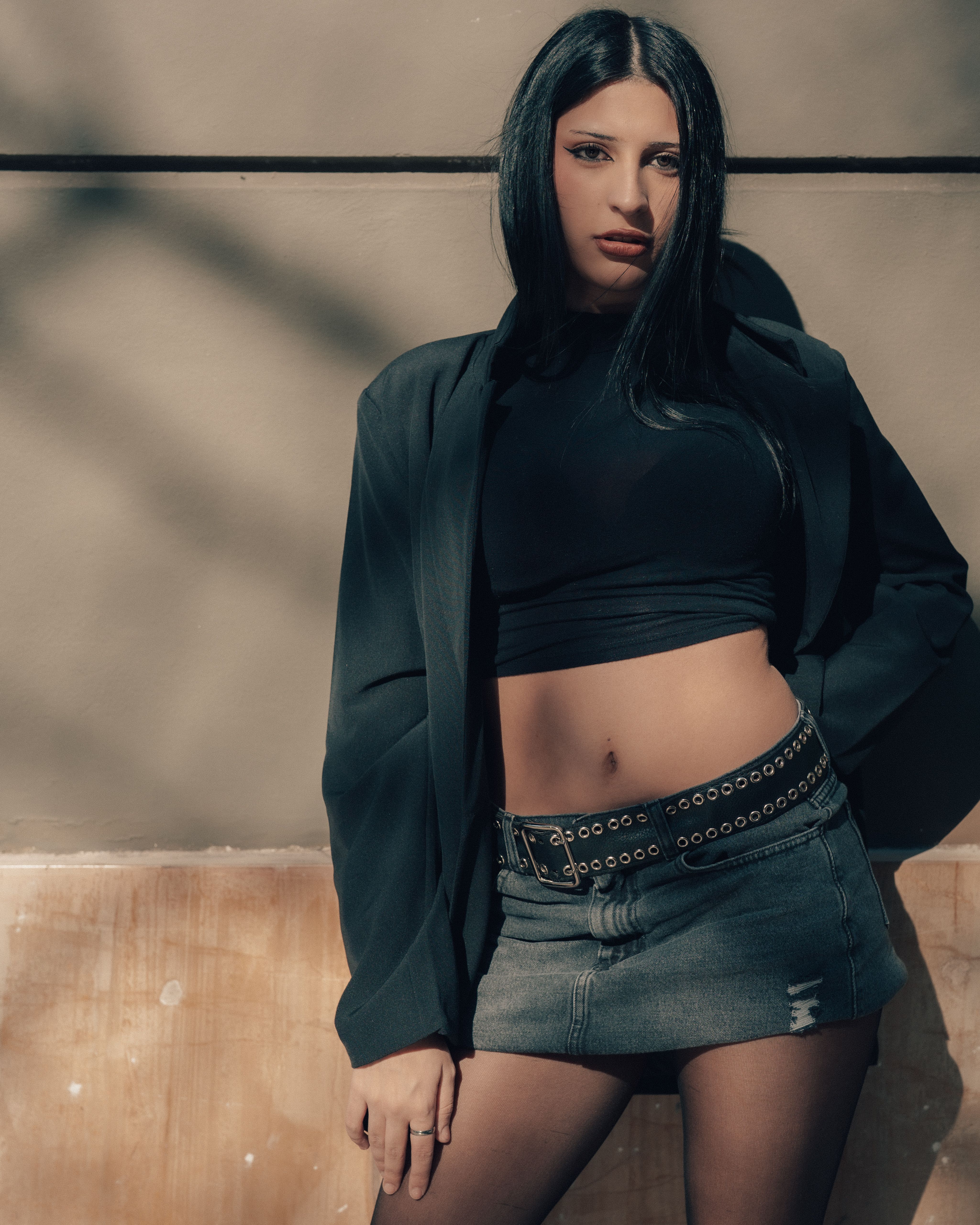 Saia Jeans Curta