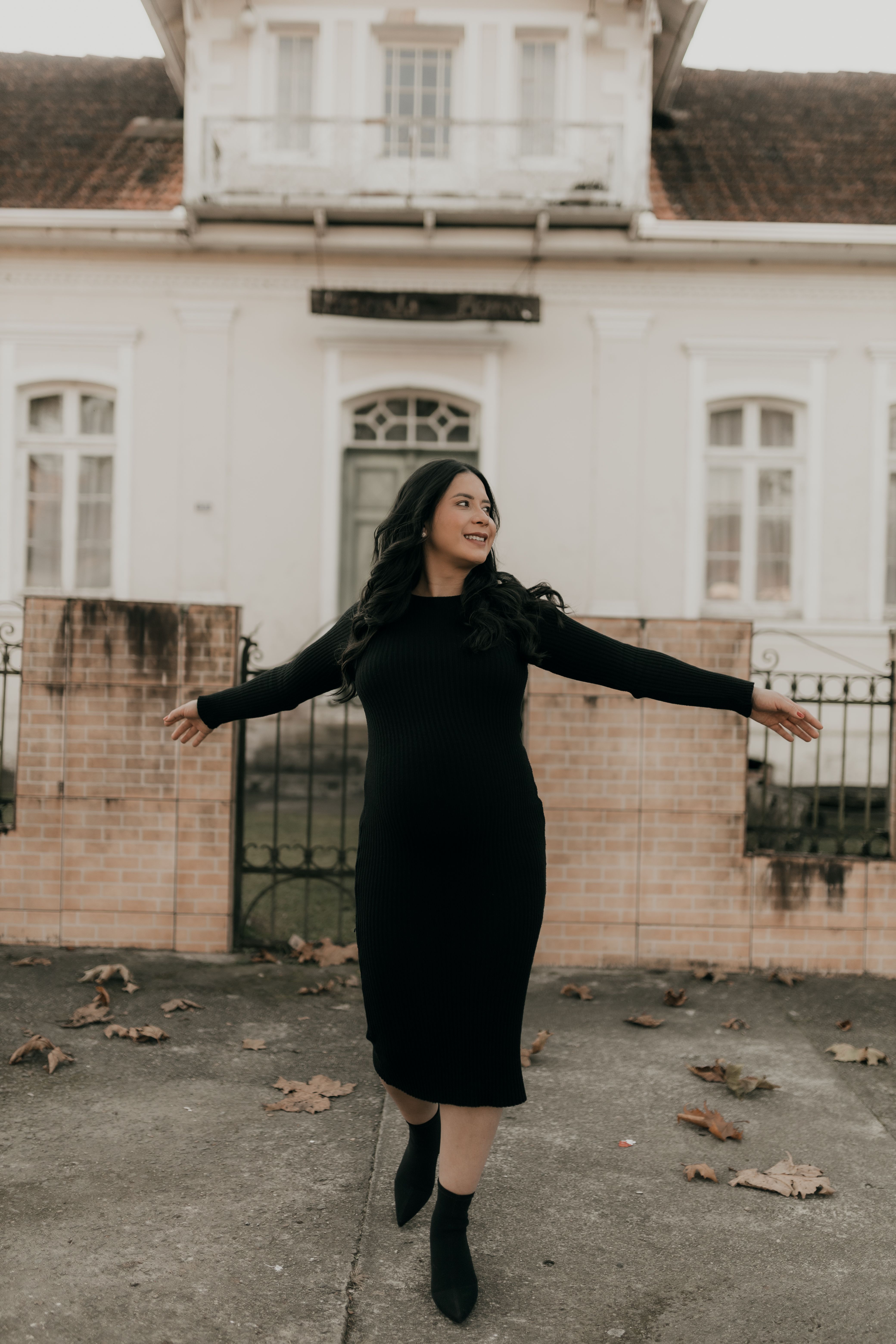 Vestido Midi Canelado