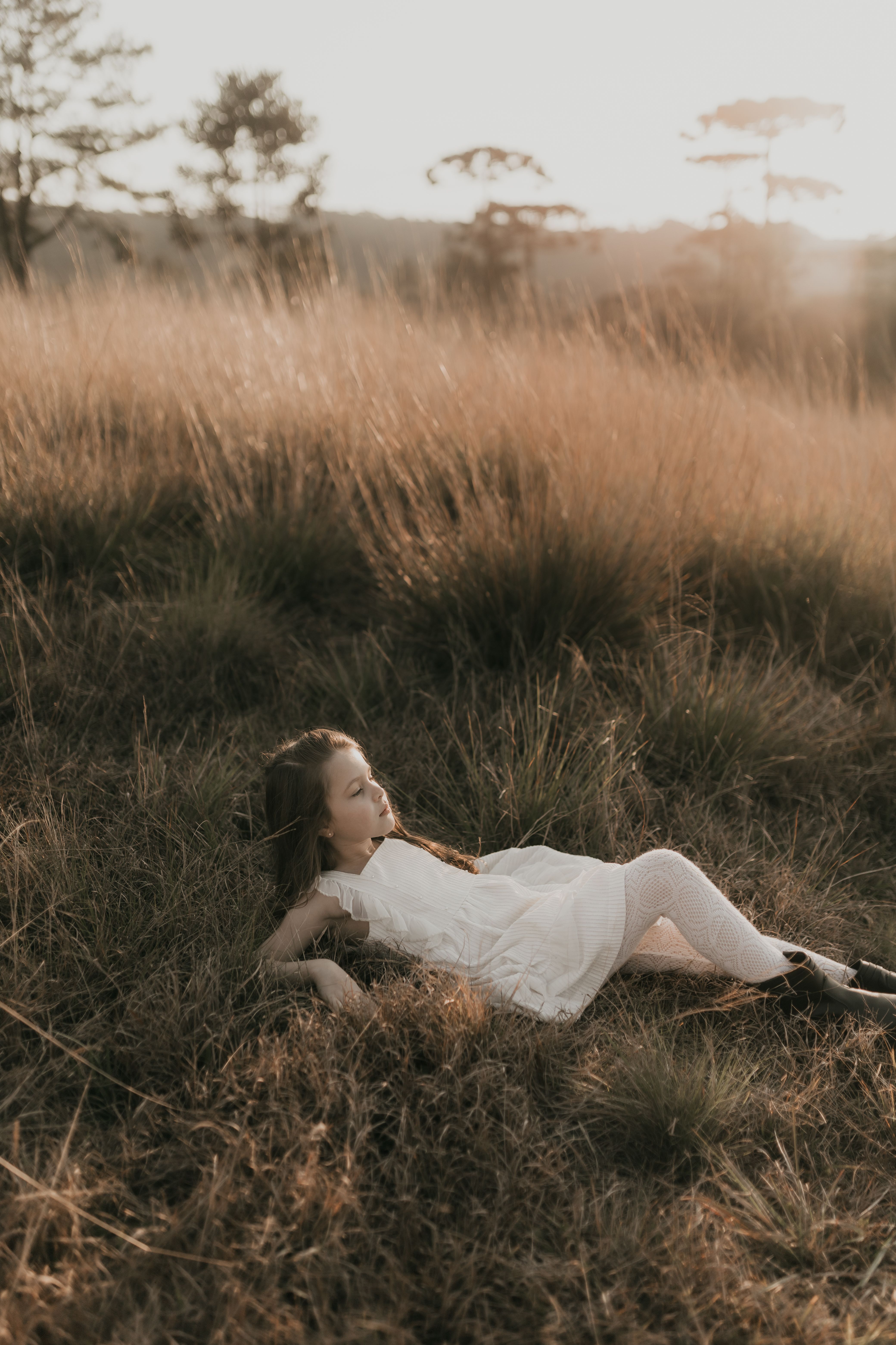 Woman in White Dress on Picnic on Meadow · Free Stock Photo