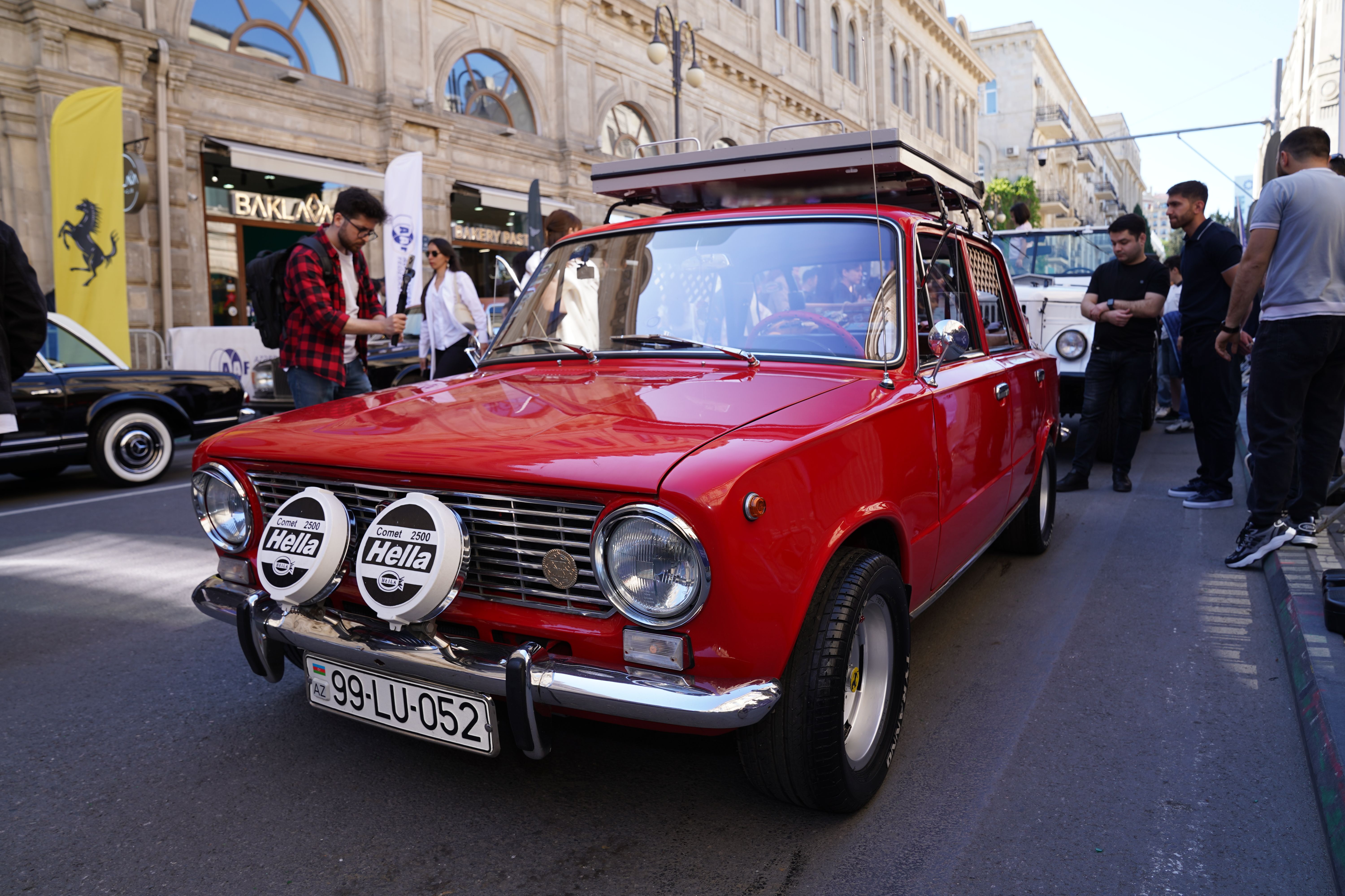 Vintage Red Car at Street Car Show · Free Stock Photo