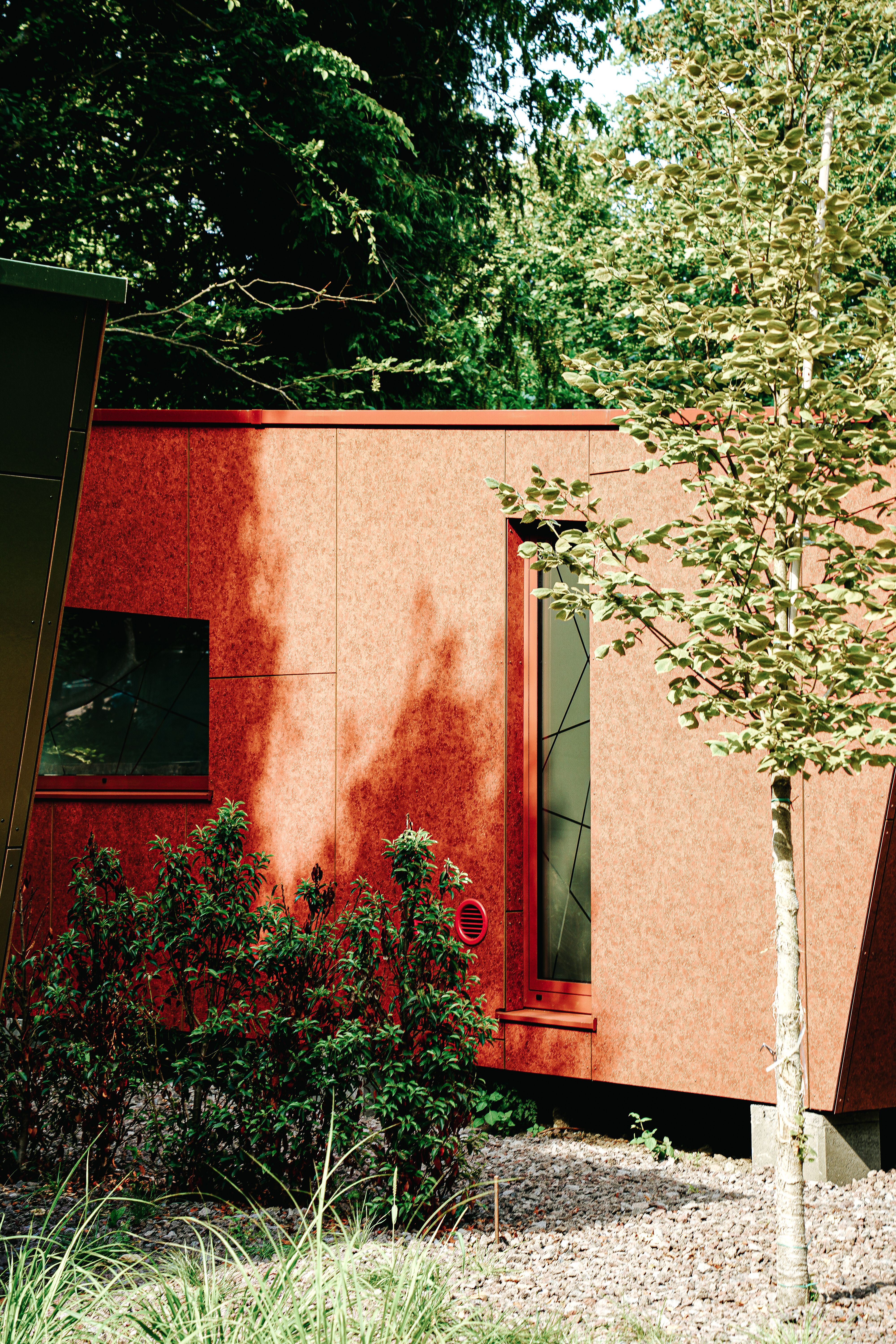 Modern tiny house exterior representing compact affordable homeownership