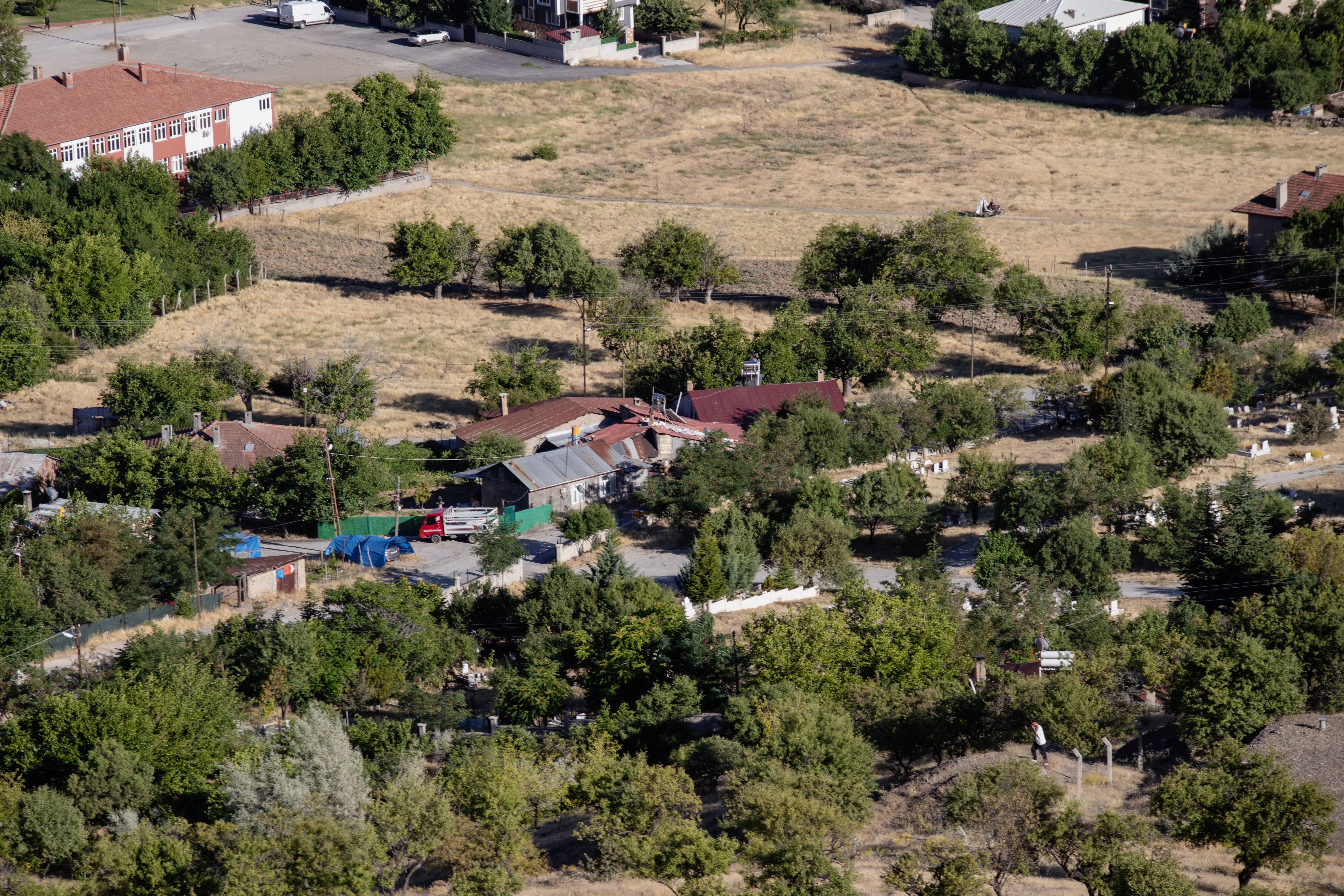 Aerial View of Rural Landscape in Elâzığ, Türkiye · Free Stock Photo