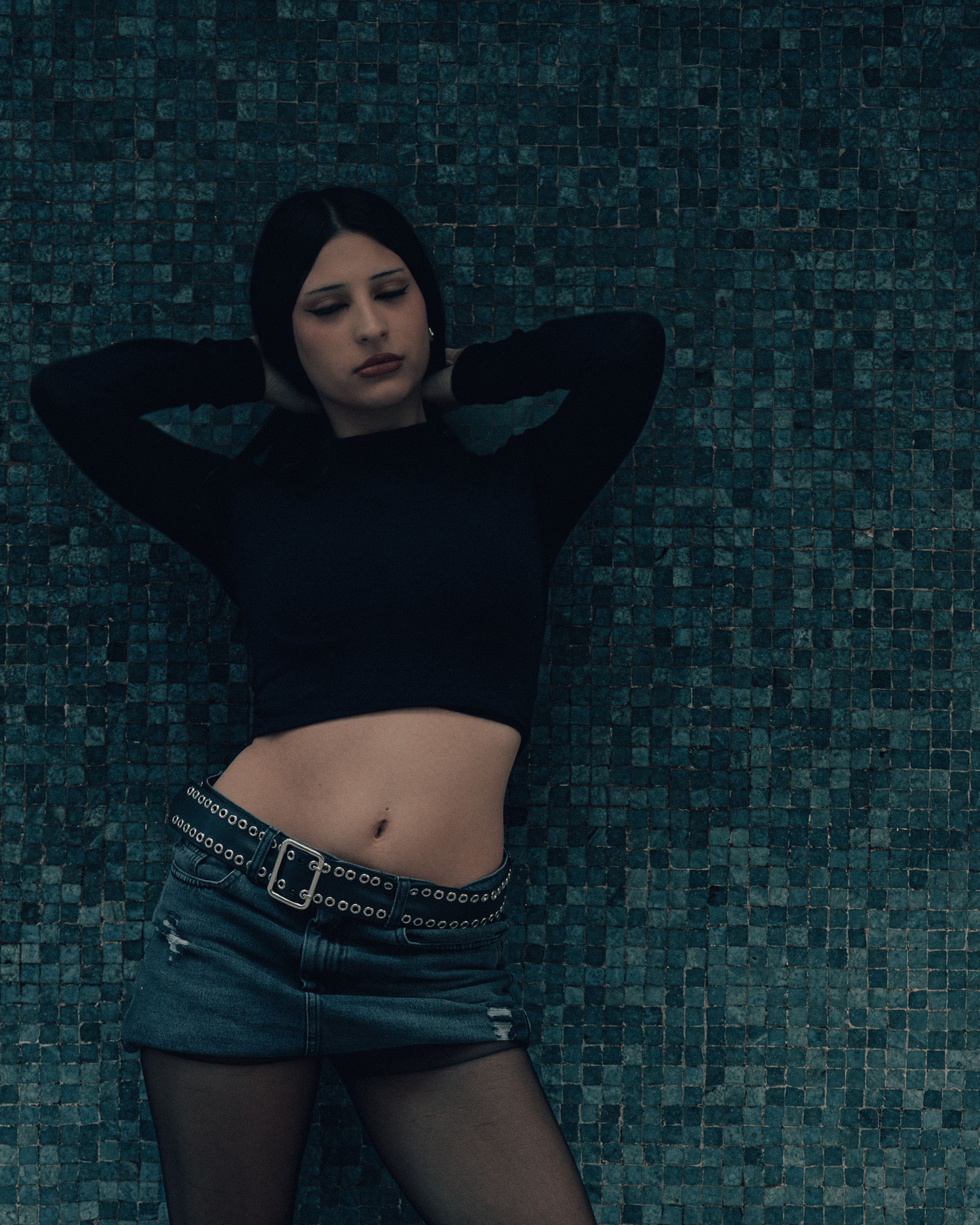 Saia Jeans Curta