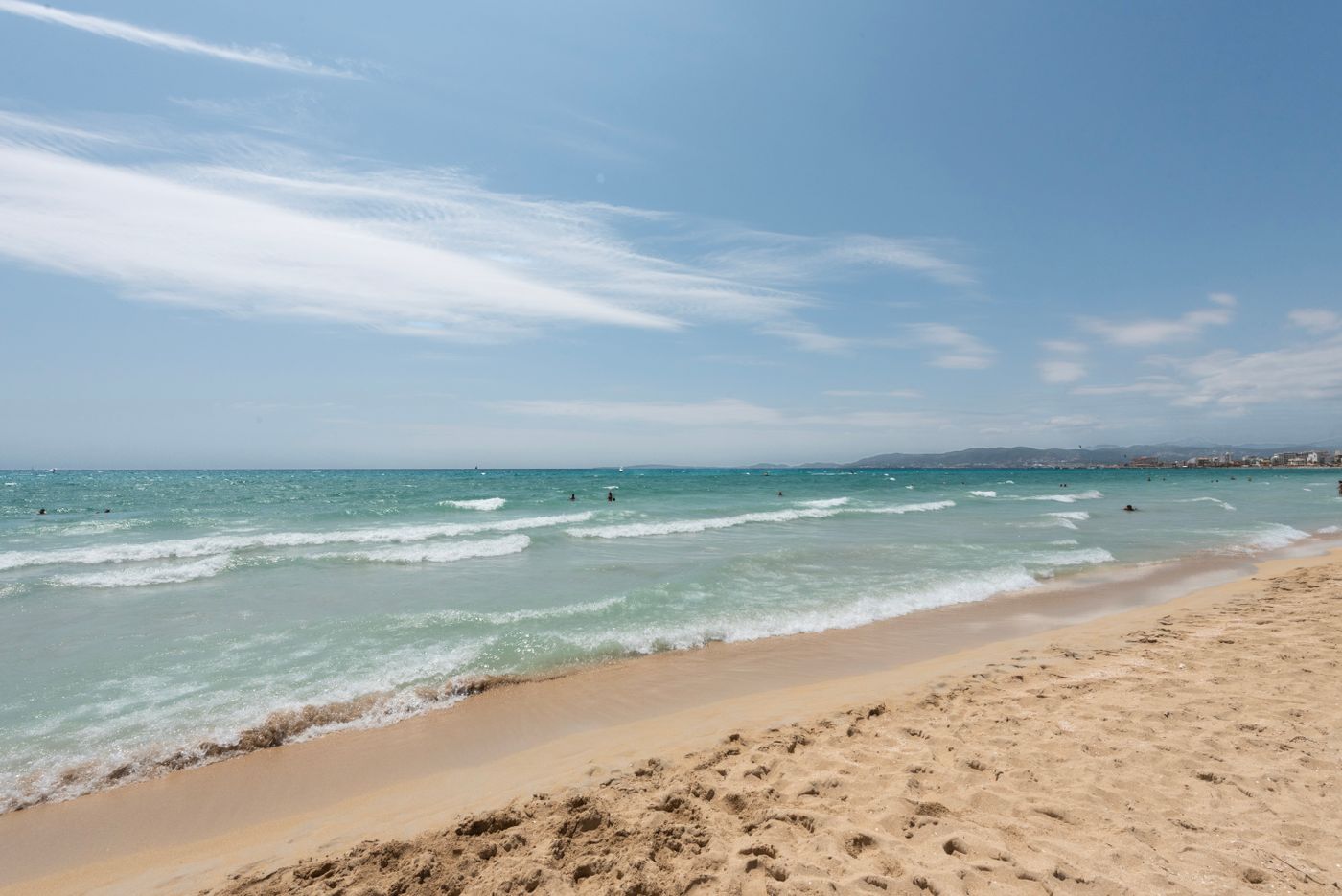 Plaża w Palmie na Majorce w Hiszpanii