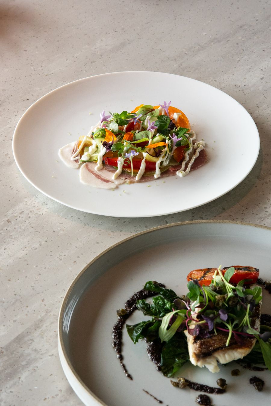 An artistic modern plated dish