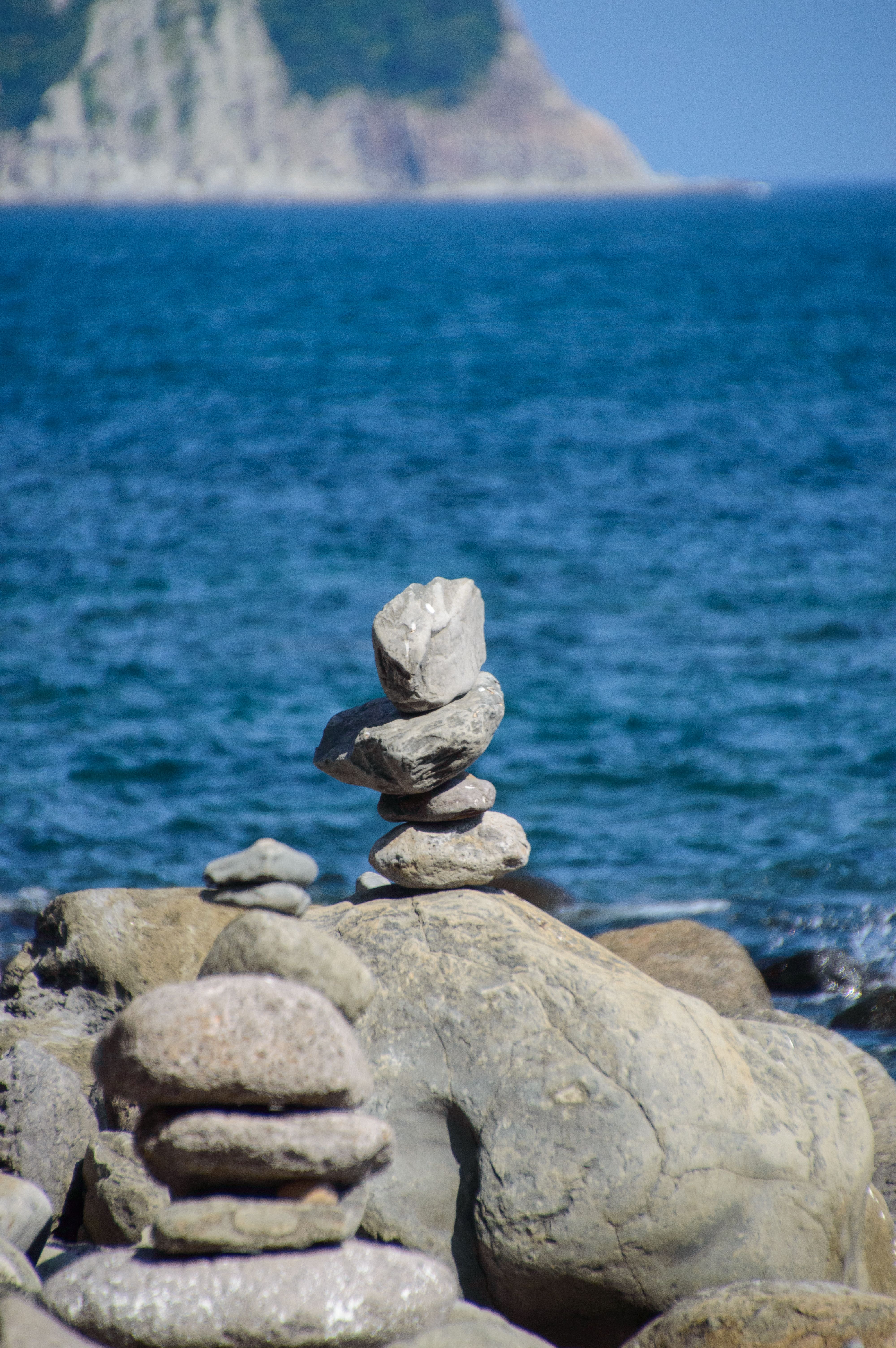 Stacked Stones by the Sea in South Korea · Free Stock Photo