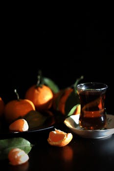 Free stock photo of beverage, black background, black tea