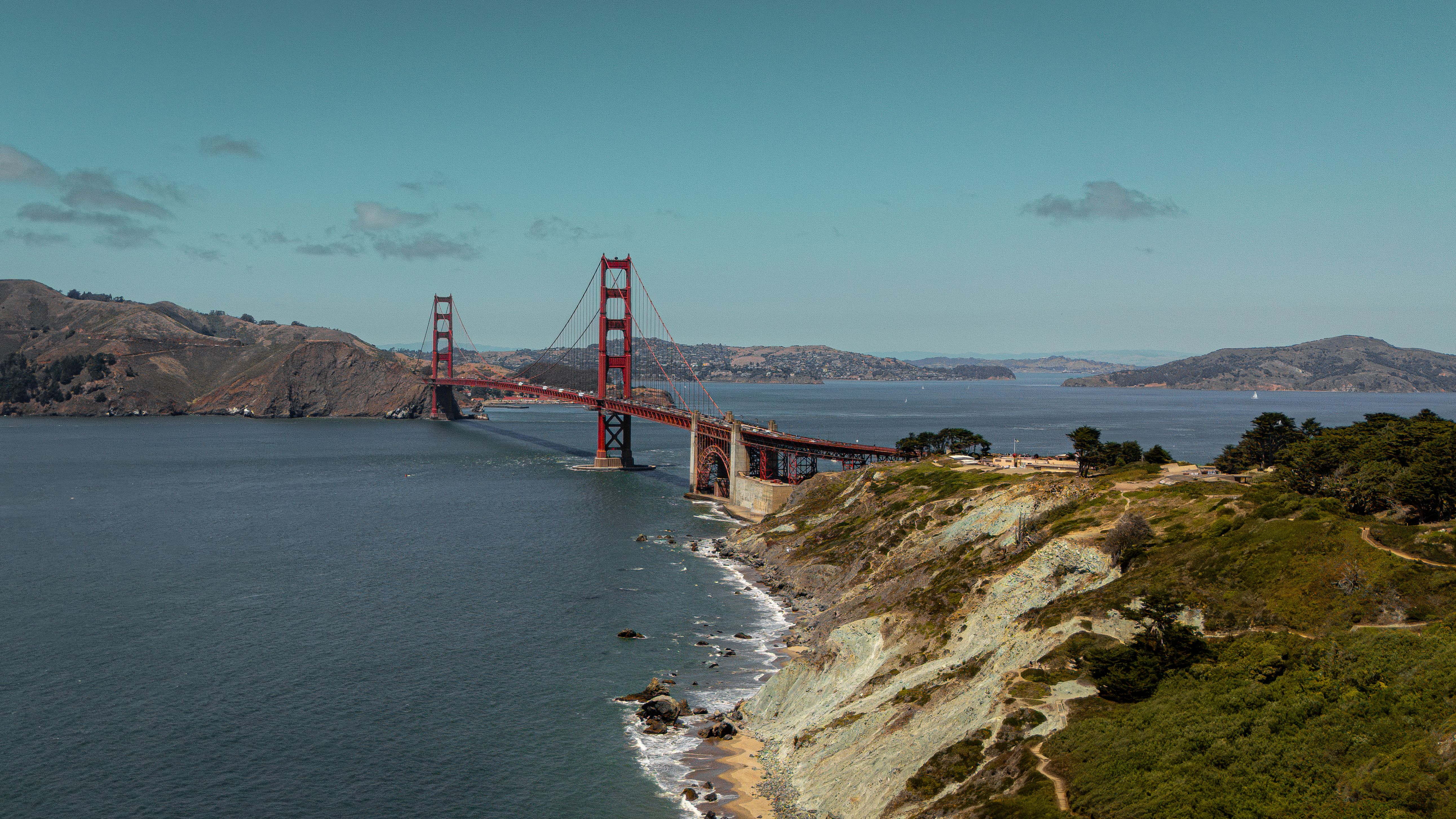 Aerial View of Golden Gate Bridge in San Francisco · Free Stock Photo