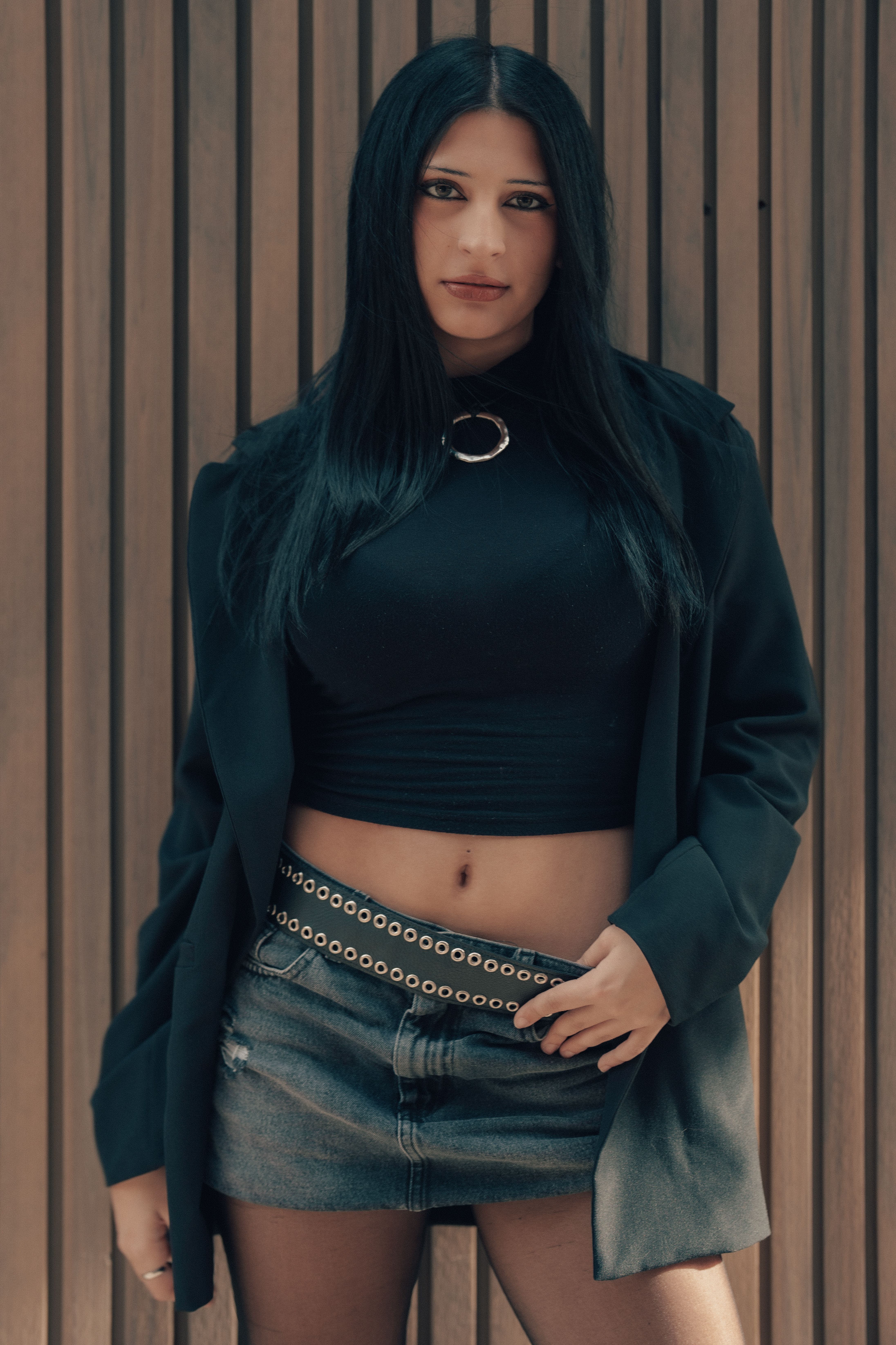 Saia Jeans Curta