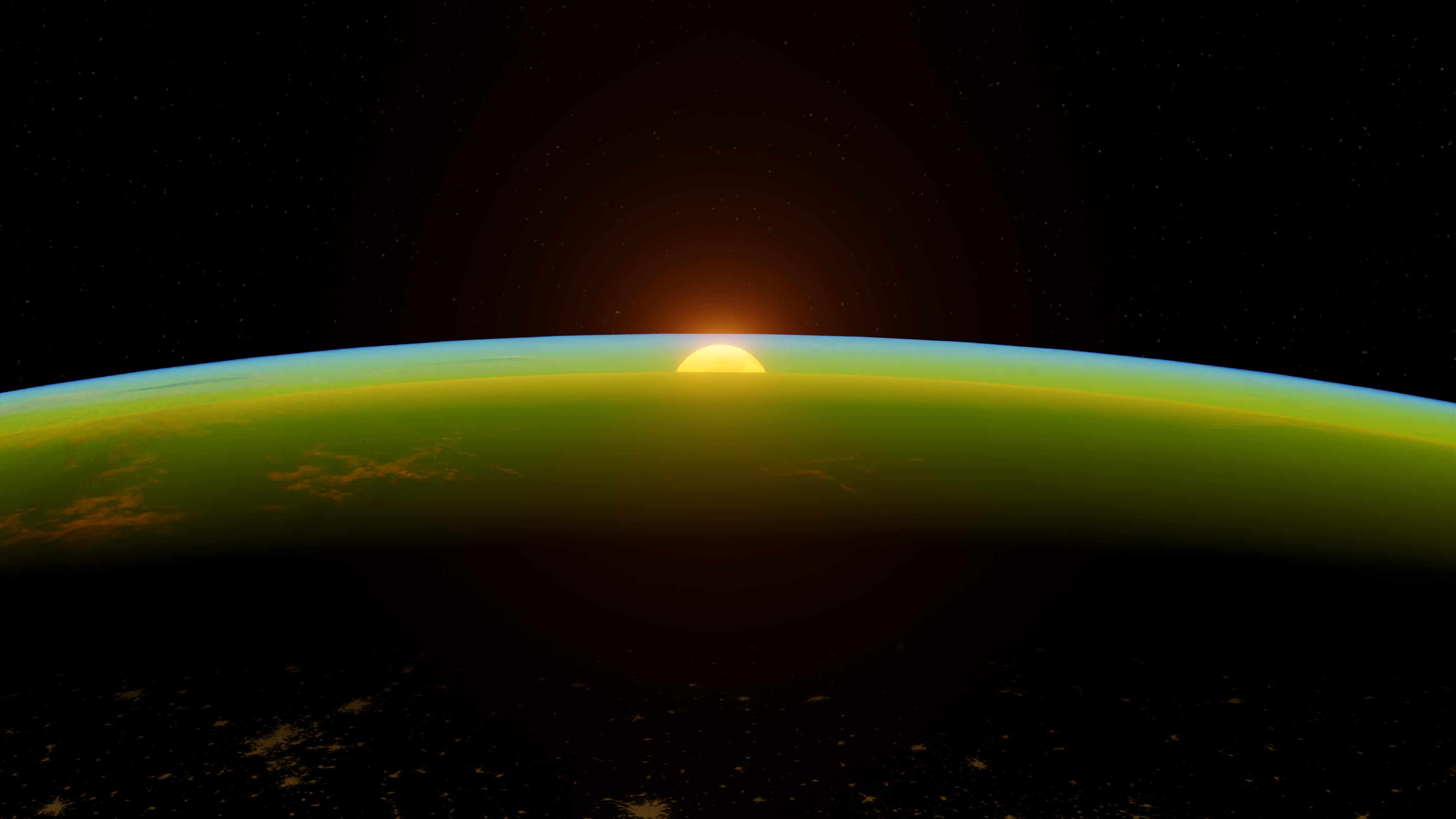 Stunning View of Earth from Space at Sunrise · Free Stock Photo