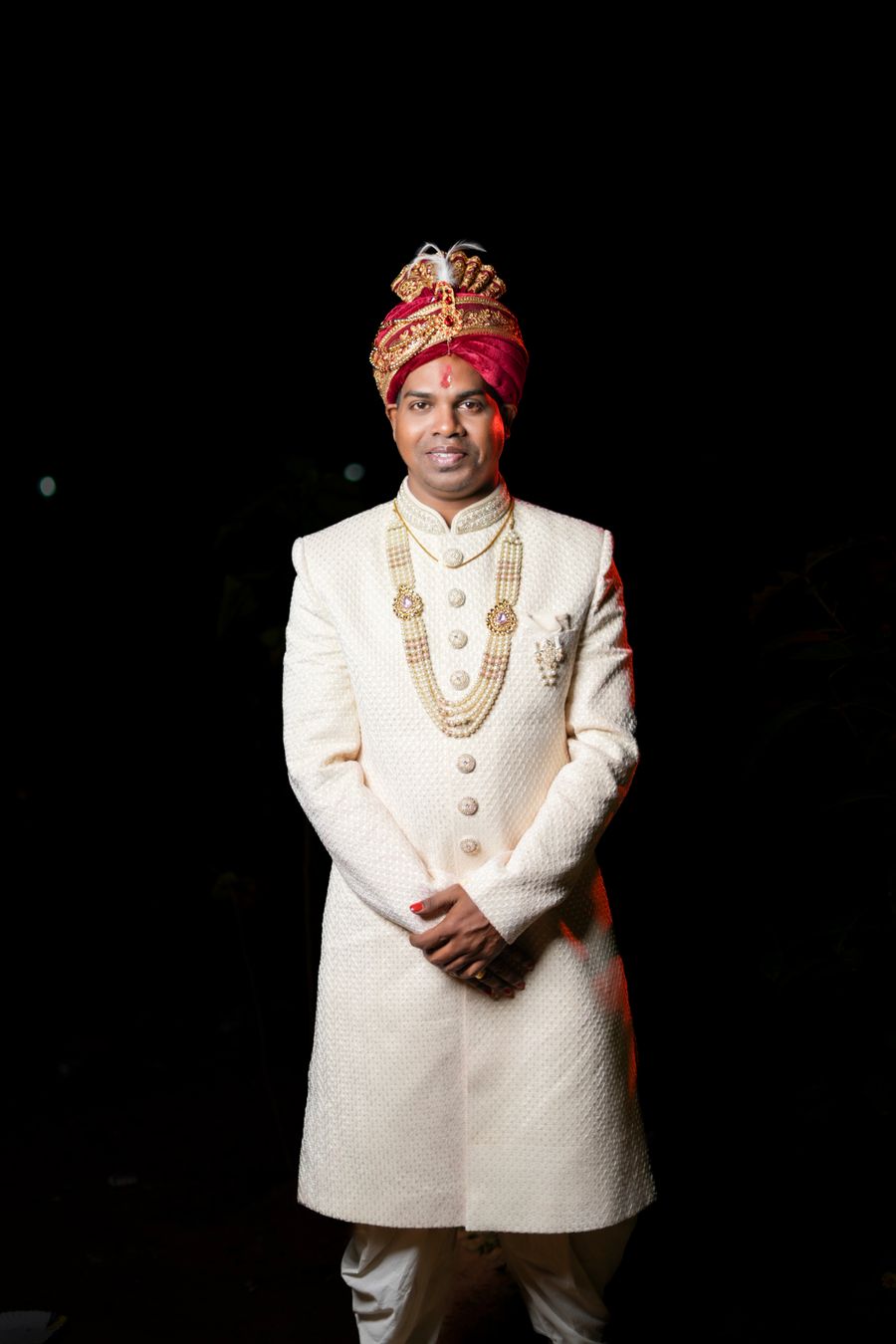 Ivory Silk Sherwani