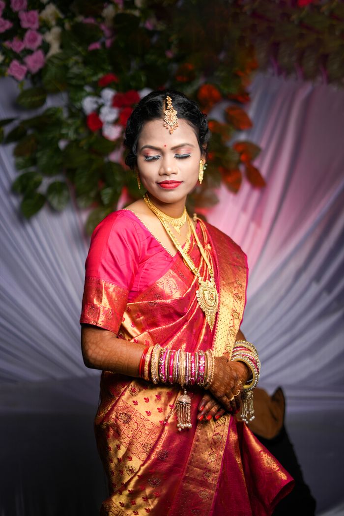 Indian bride in bridal saree