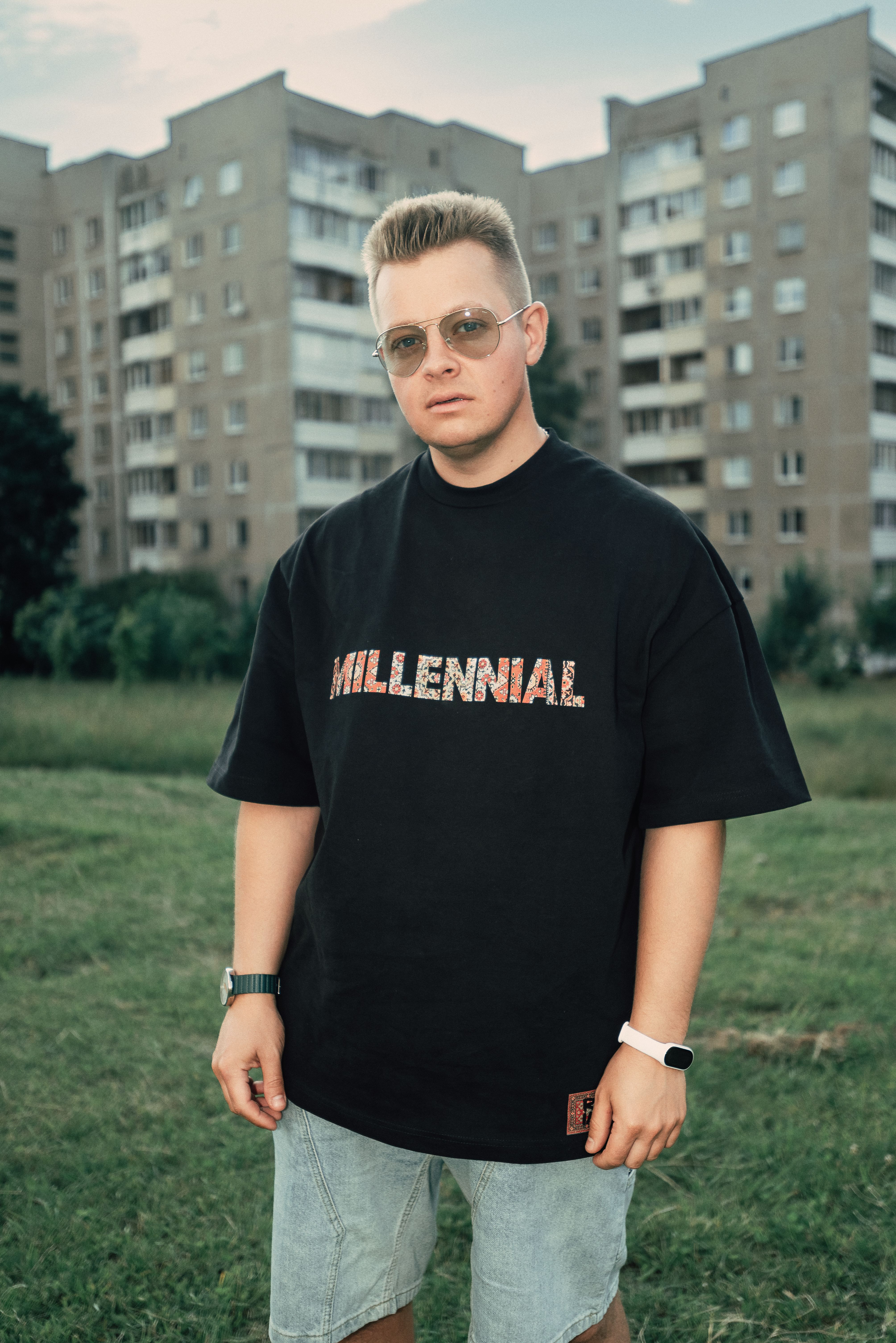 Camiseta Preta Estampada