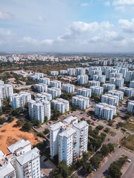Panoramic aerial shot showcasing the modern urban development in Kilamba, Angola.