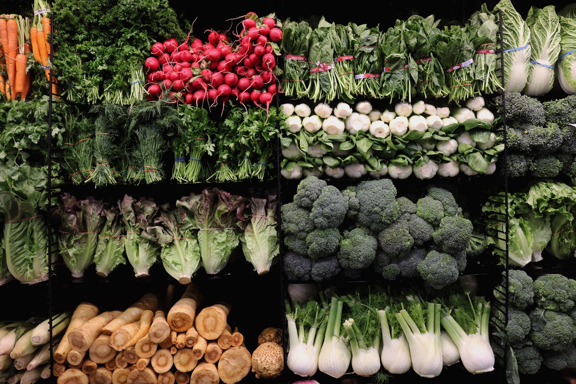 Verduras frescas Variedad de verduras frescas y coloridas
