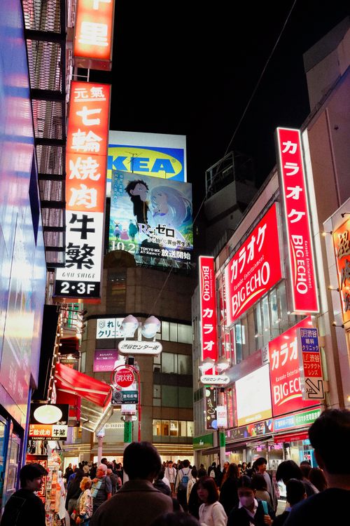 Vibrant Nightlife in Tokyo's Bustling Streets · Free Stock Photo