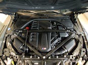 High-Performance Car Engine with Open Hood