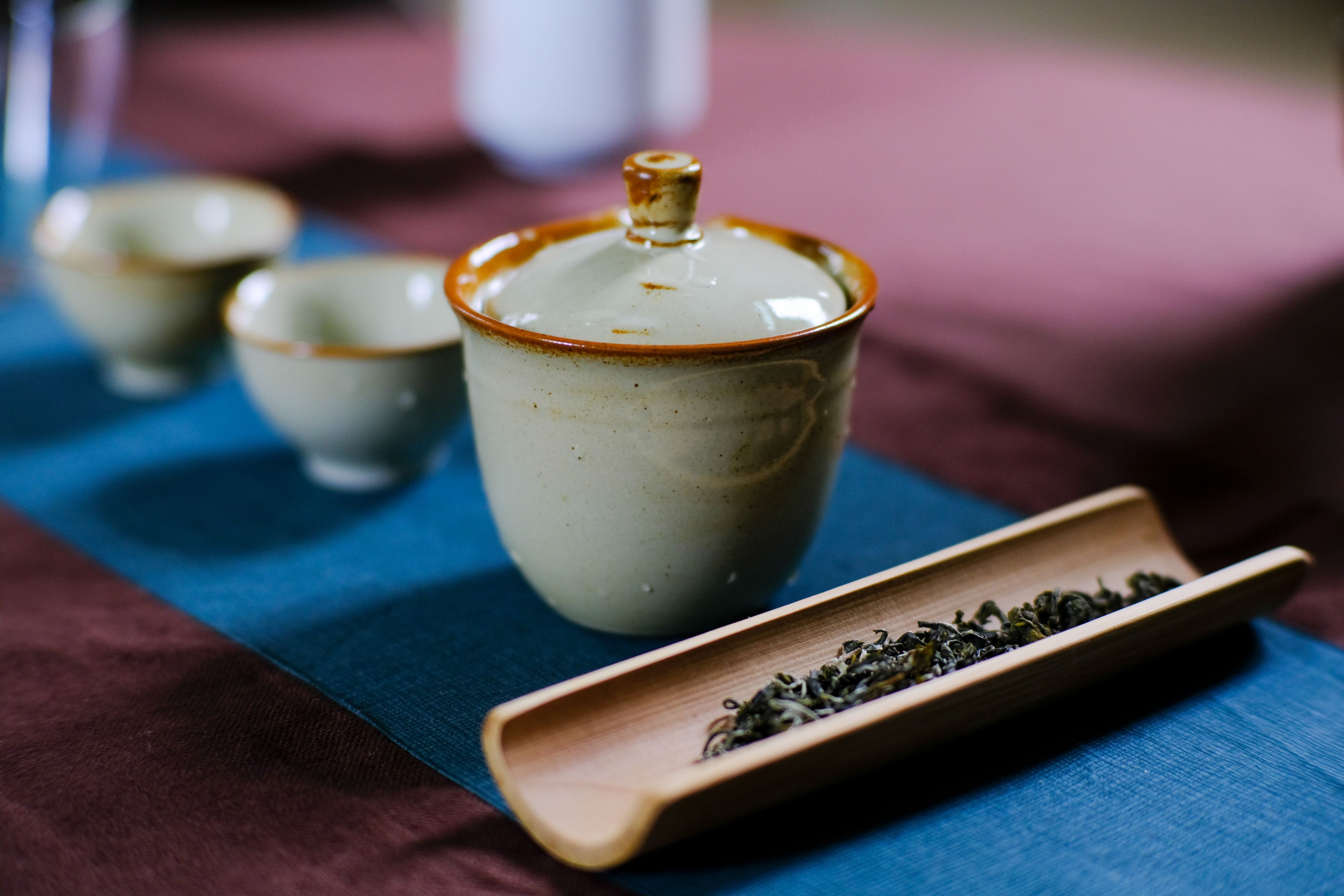 Elegant Tea Ceremony Setup with Ceramic Teaware · Free Stock Photo