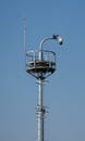 Urban Surveillance Tower with Bird Nest