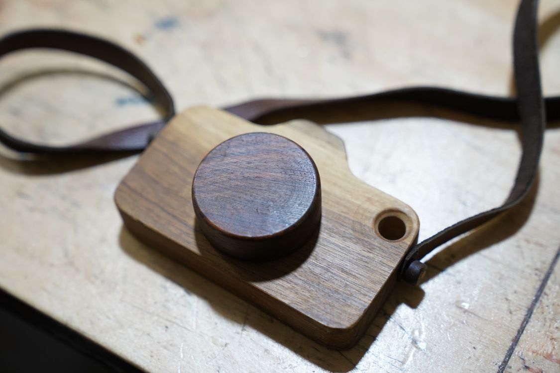 Workbench Camera Handcrafted Wooden Toy Camera on Workbench · Free Stock Photo