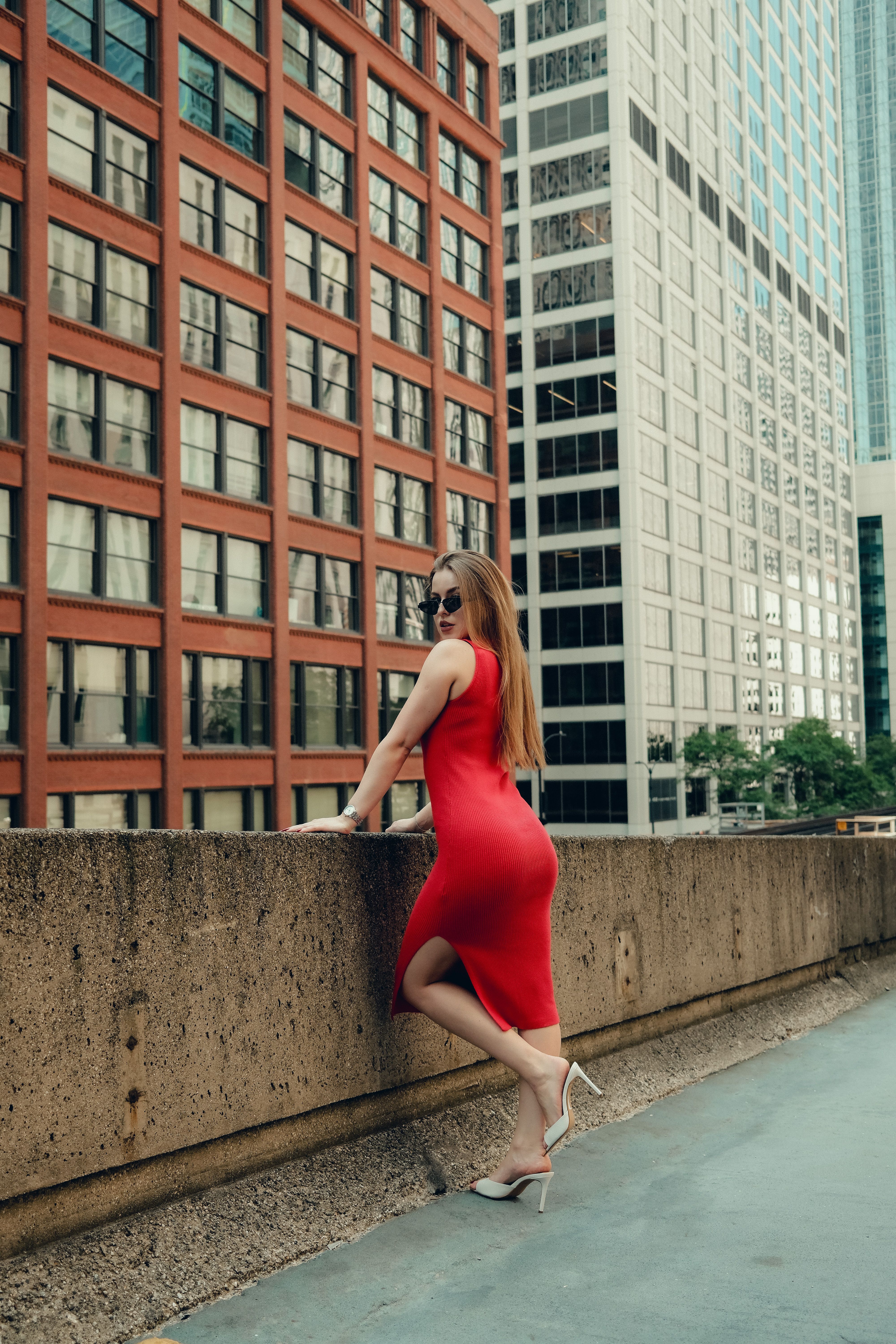 Vestido Midi Canelado