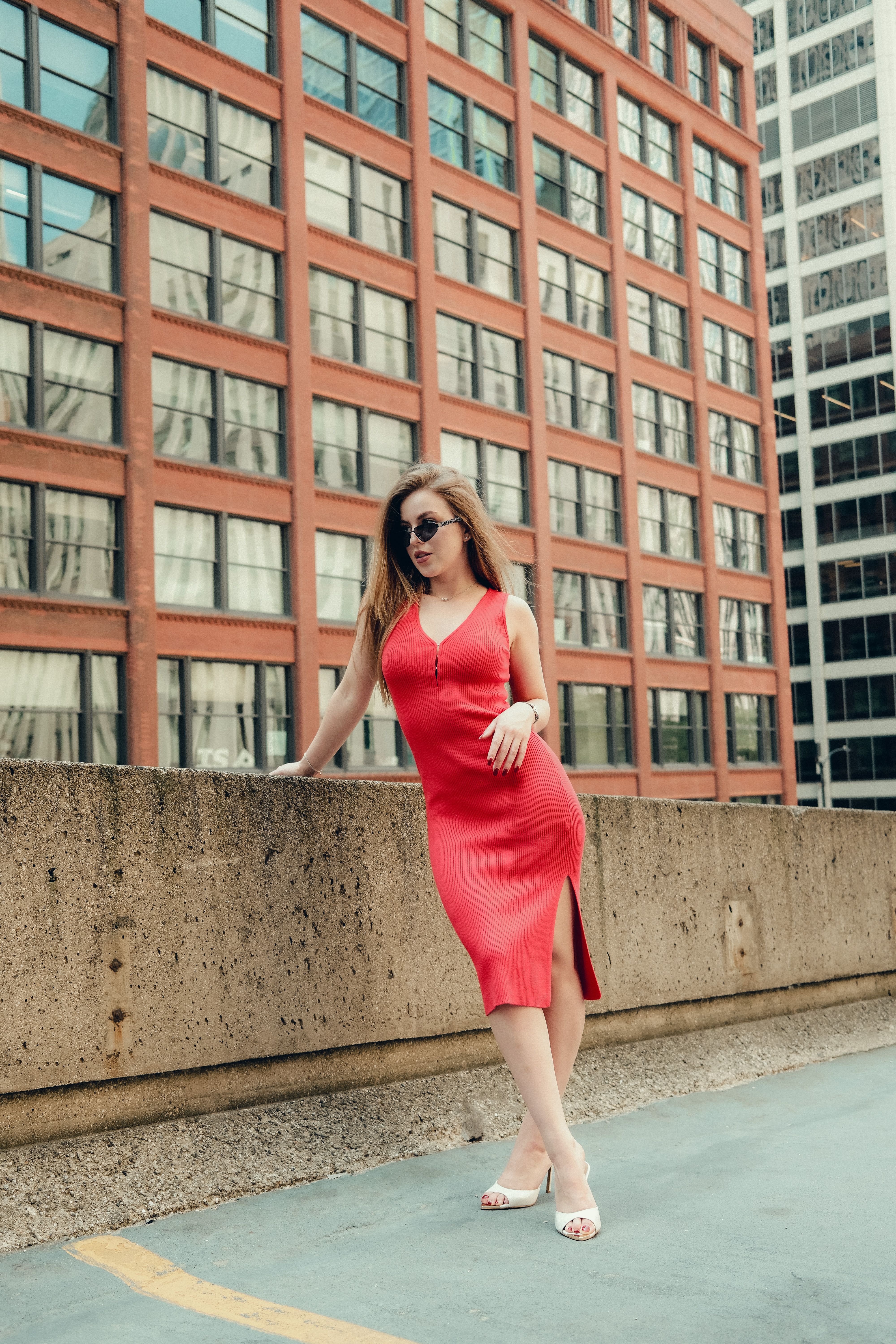 Vestido Midi Canelado