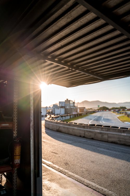 Free stock photo of lens flare, race track, tire