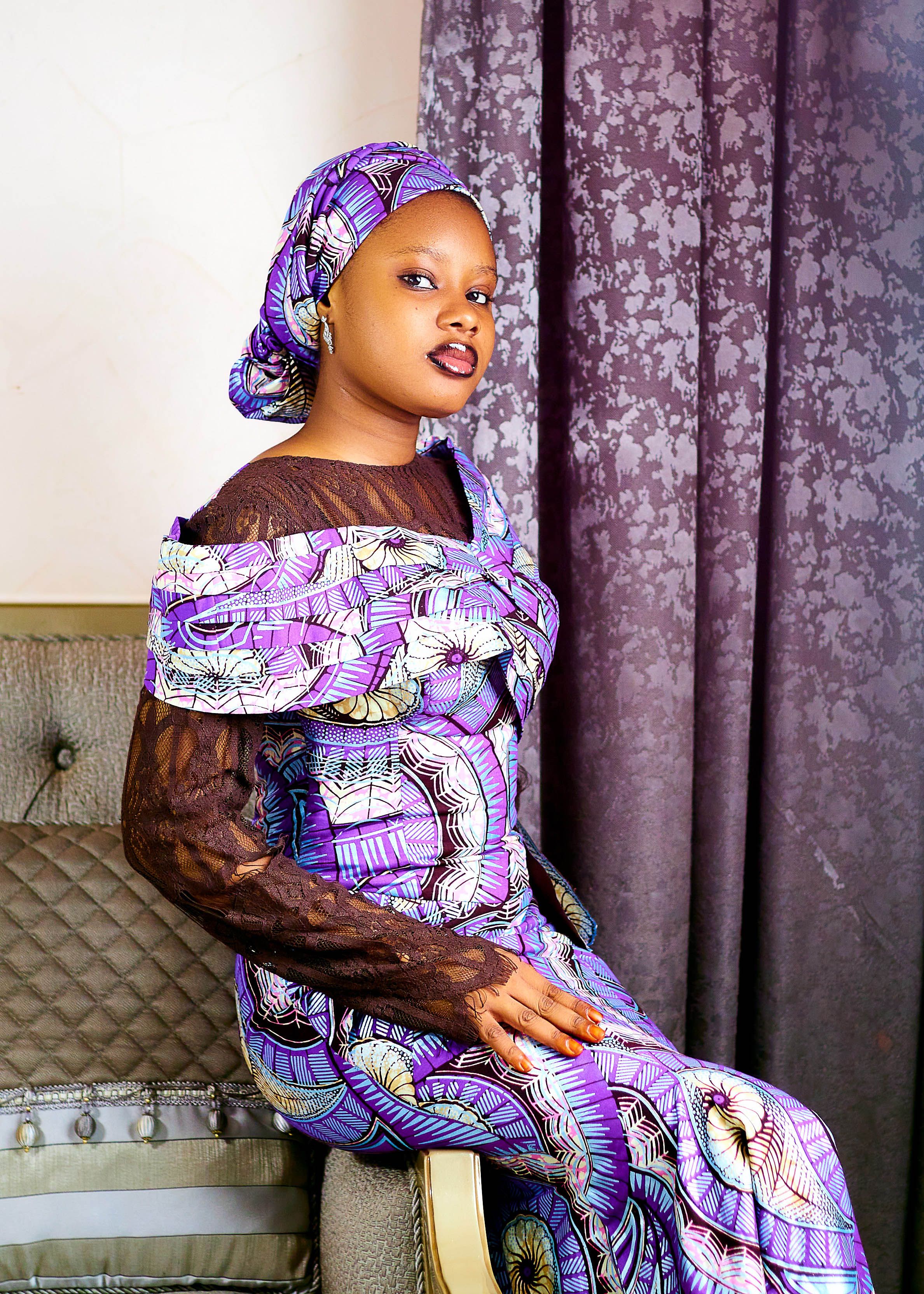 Elegant Woman in African Traditional Dress Indoors · Free Stock Photo