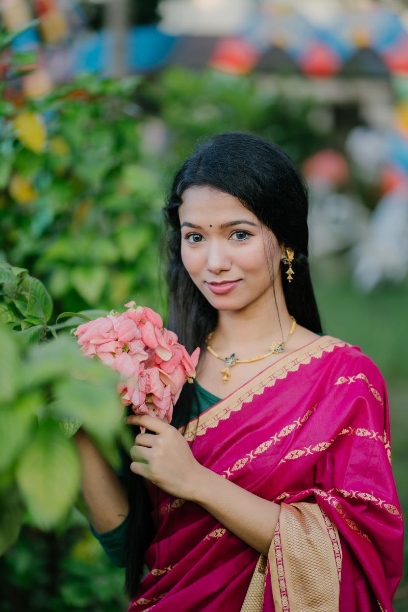 Woman wearing a traditional Indian saree