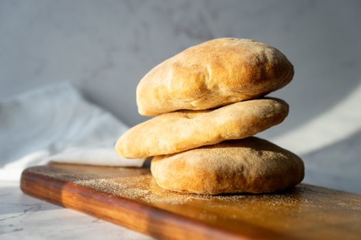 Pita Pocket Bread Oven Baked