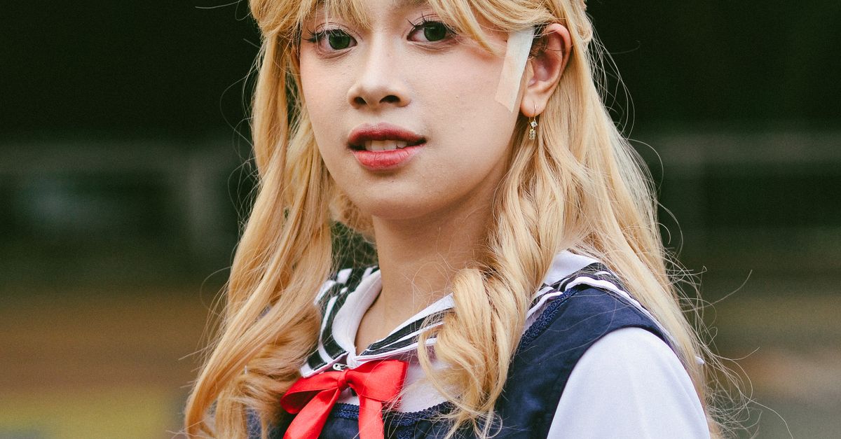 Cosplayer In School Uniform At Outdoor Event Free Stock Photo cosplayer-in-school-uniform-at-outdoor-event-free-stock-photo