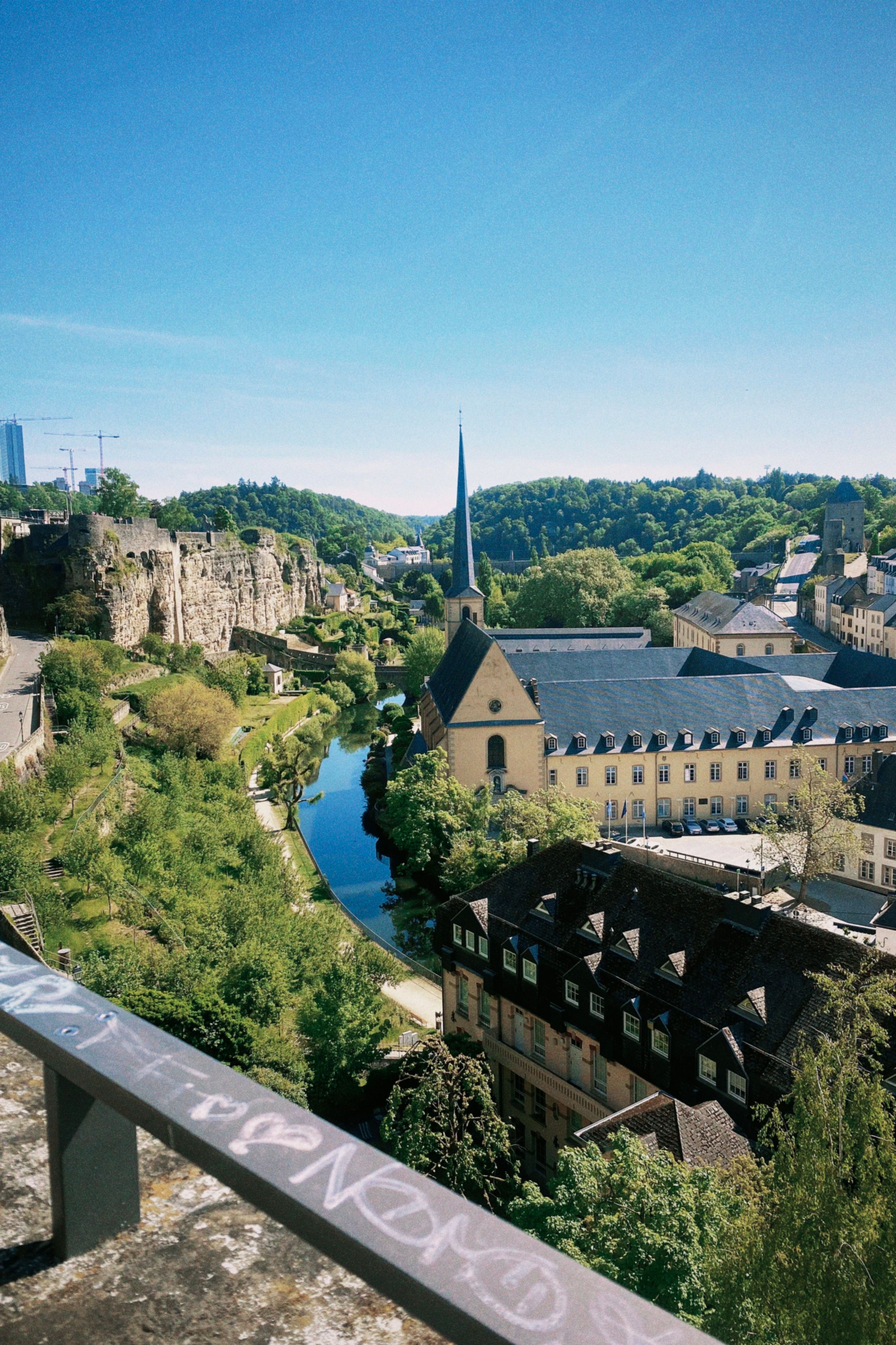 Scenic Luxembourg City View with Alzette River · Free Stock Photo