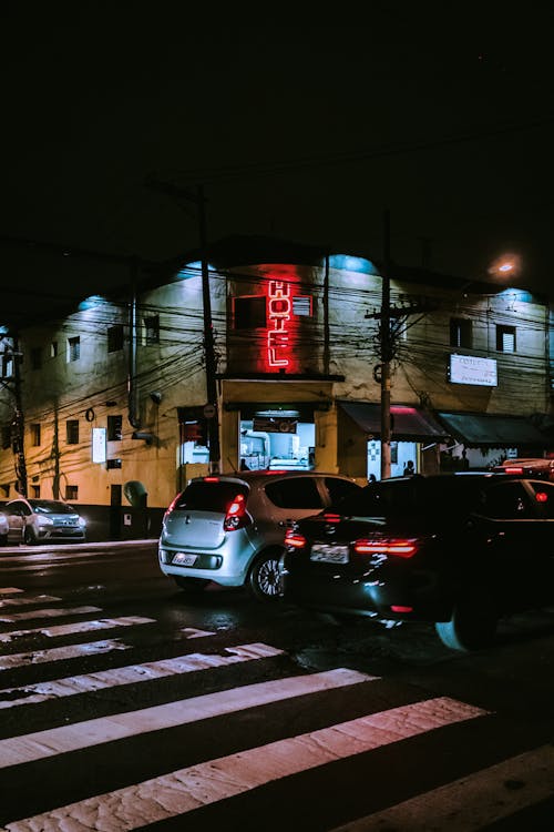 Photo of Cars on Road During Night