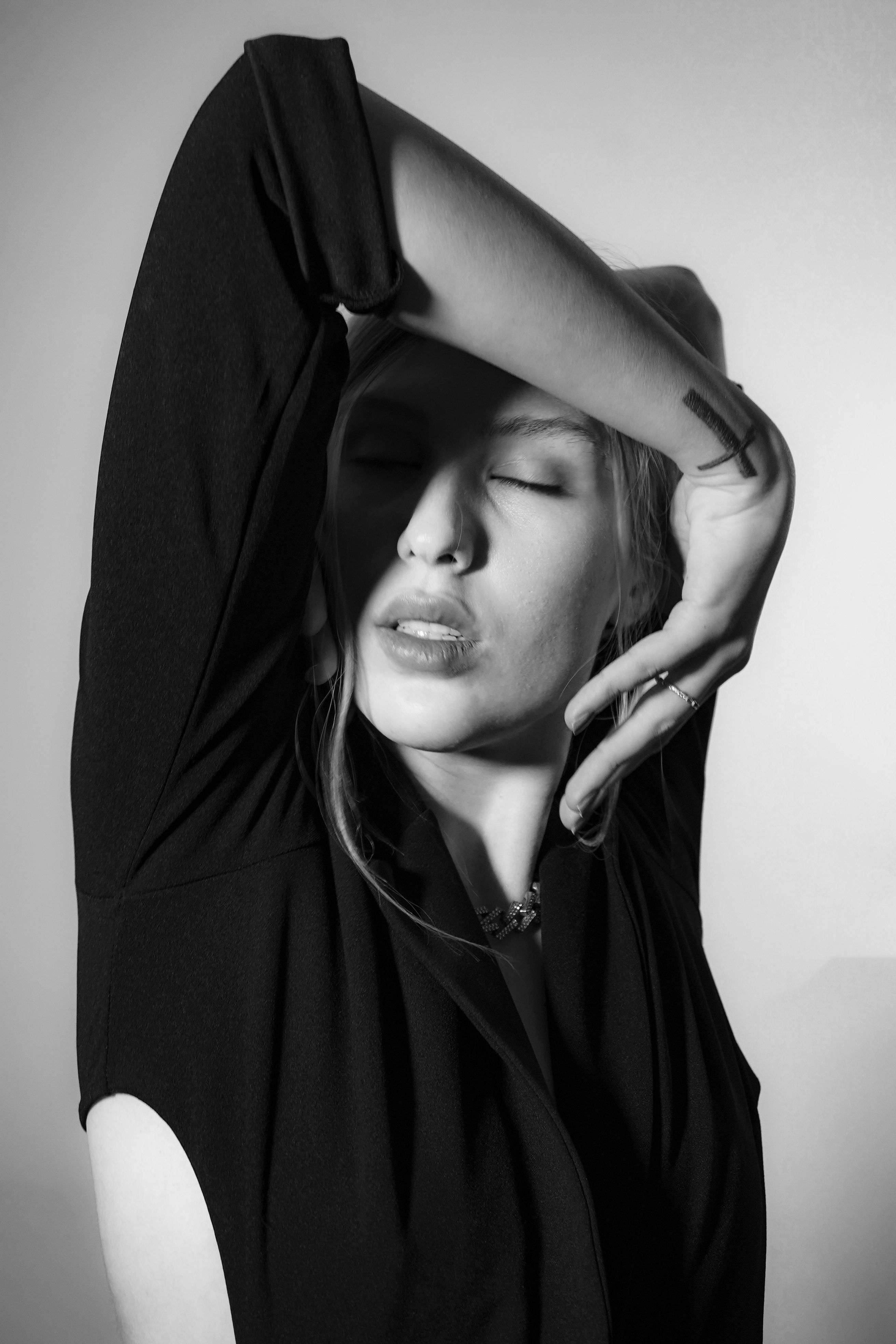 Artistic Black and White Portrait of Woman · Free Stock Photo