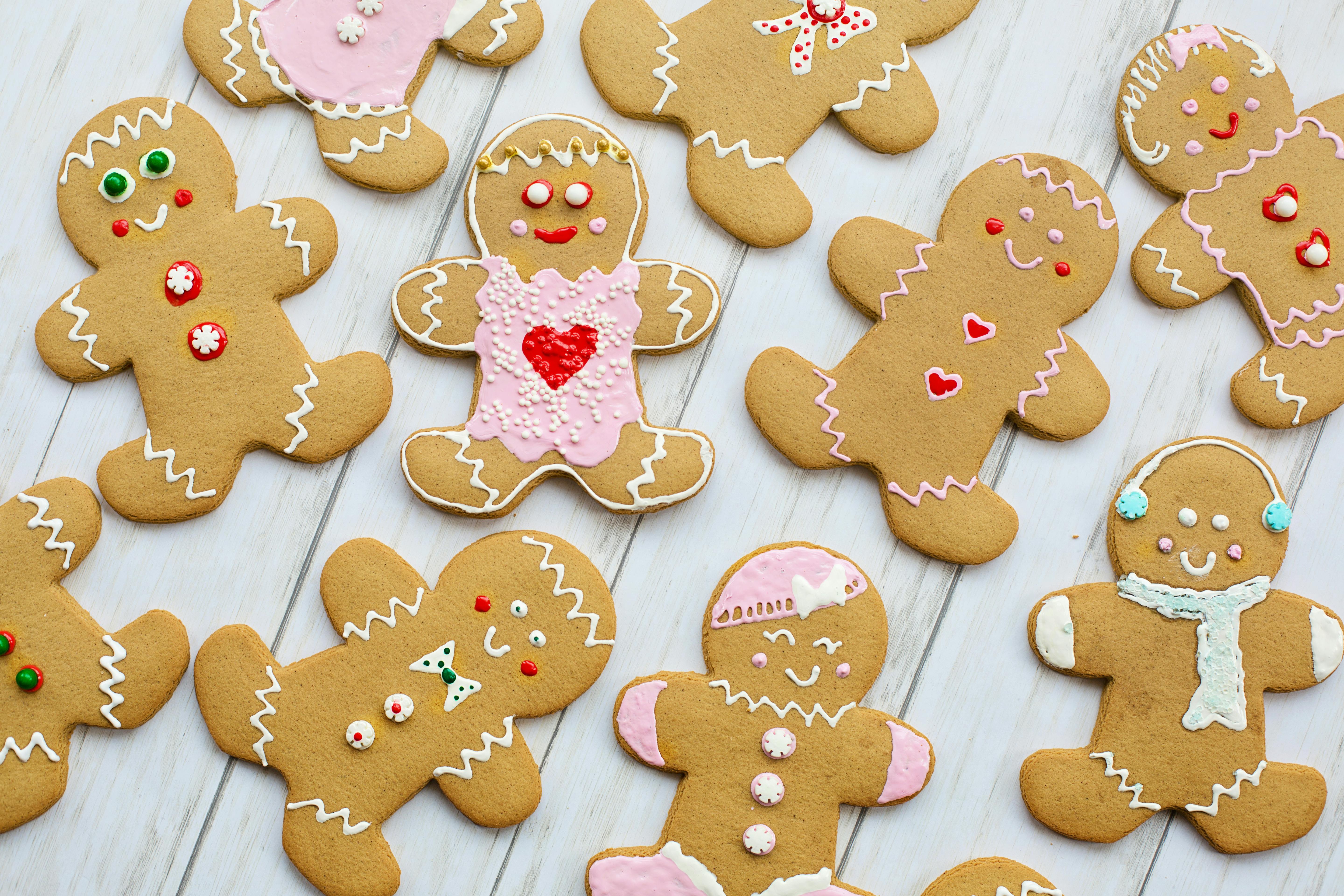Many Gingerbread Man Cookies Wallpaper View Stock Illustration 1247388229   Shutterstock
