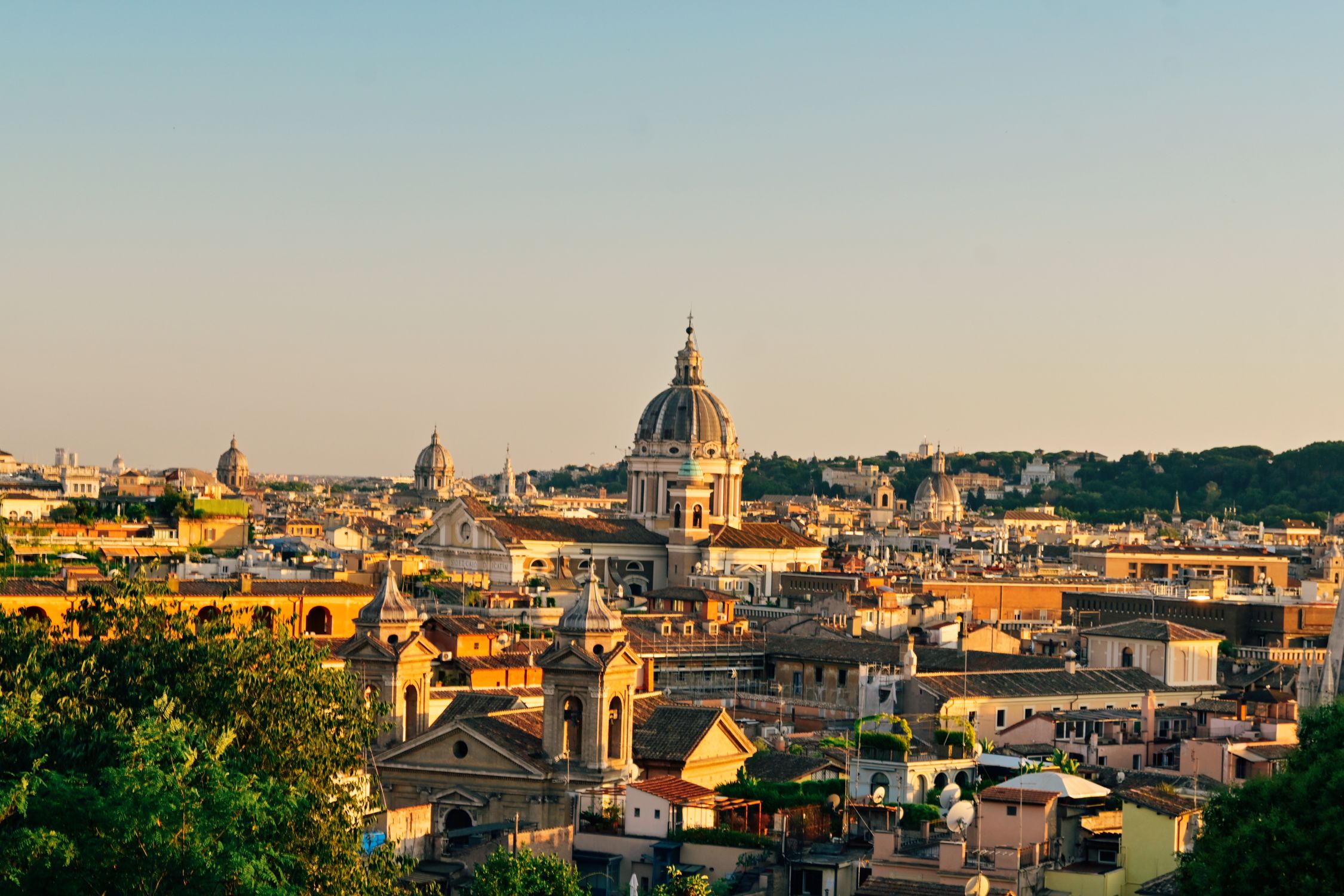 View Of Rome Stunning View of Rome at Sunset Showing Historic Architecture · Free ...