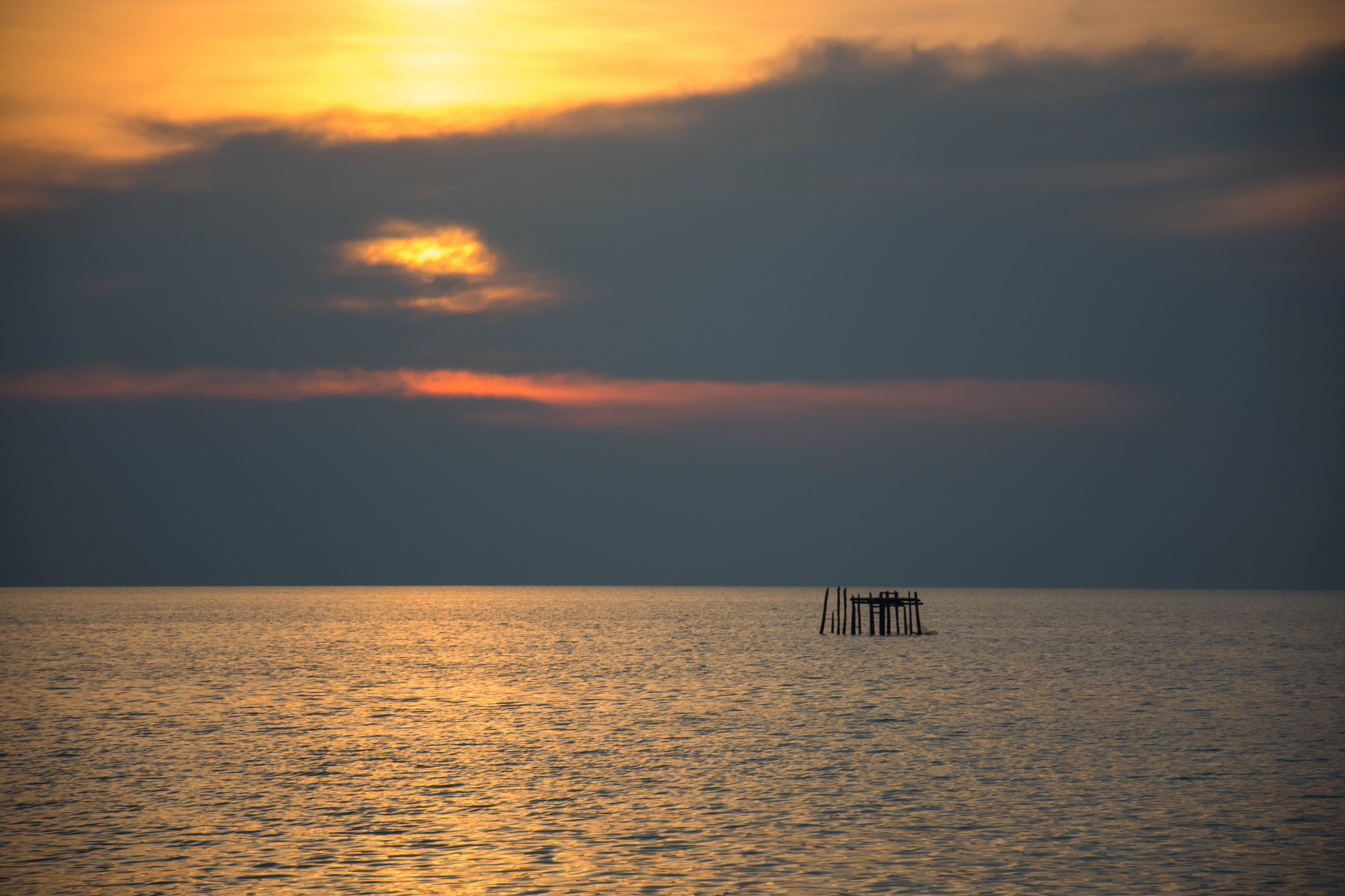 Persian Gulf coastline at calm sunrise