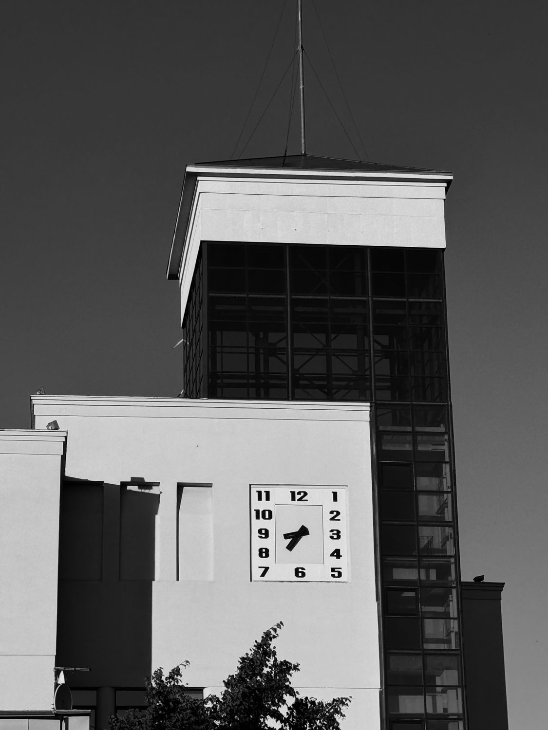 Modern Architecture with Clock Tower · Free Stock Photo