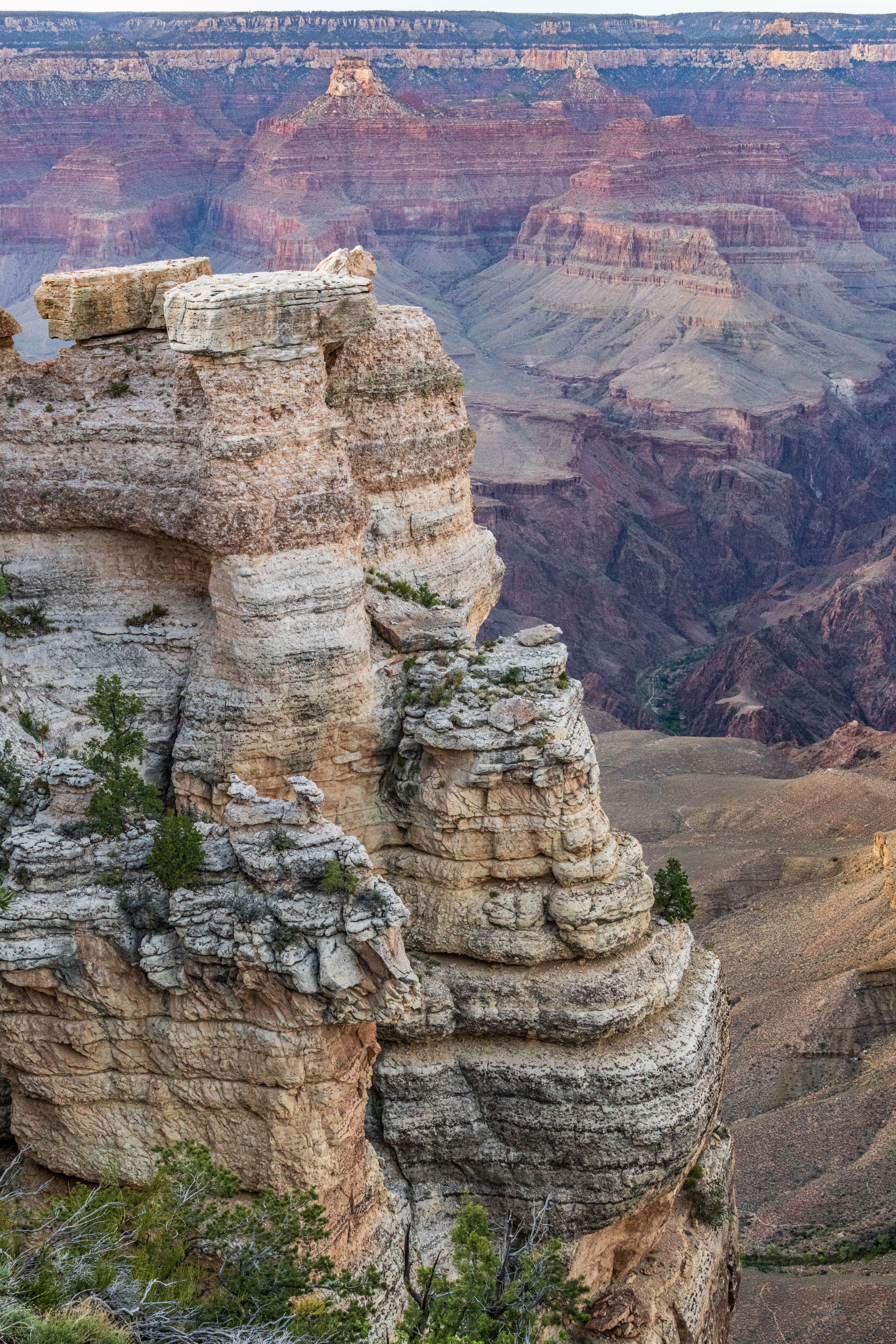 Impresionantes Vistas Desde Mather Point A Lo Largo Del Rim Trail ...