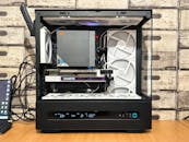 Custom Built Gaming PC with Open Case Display