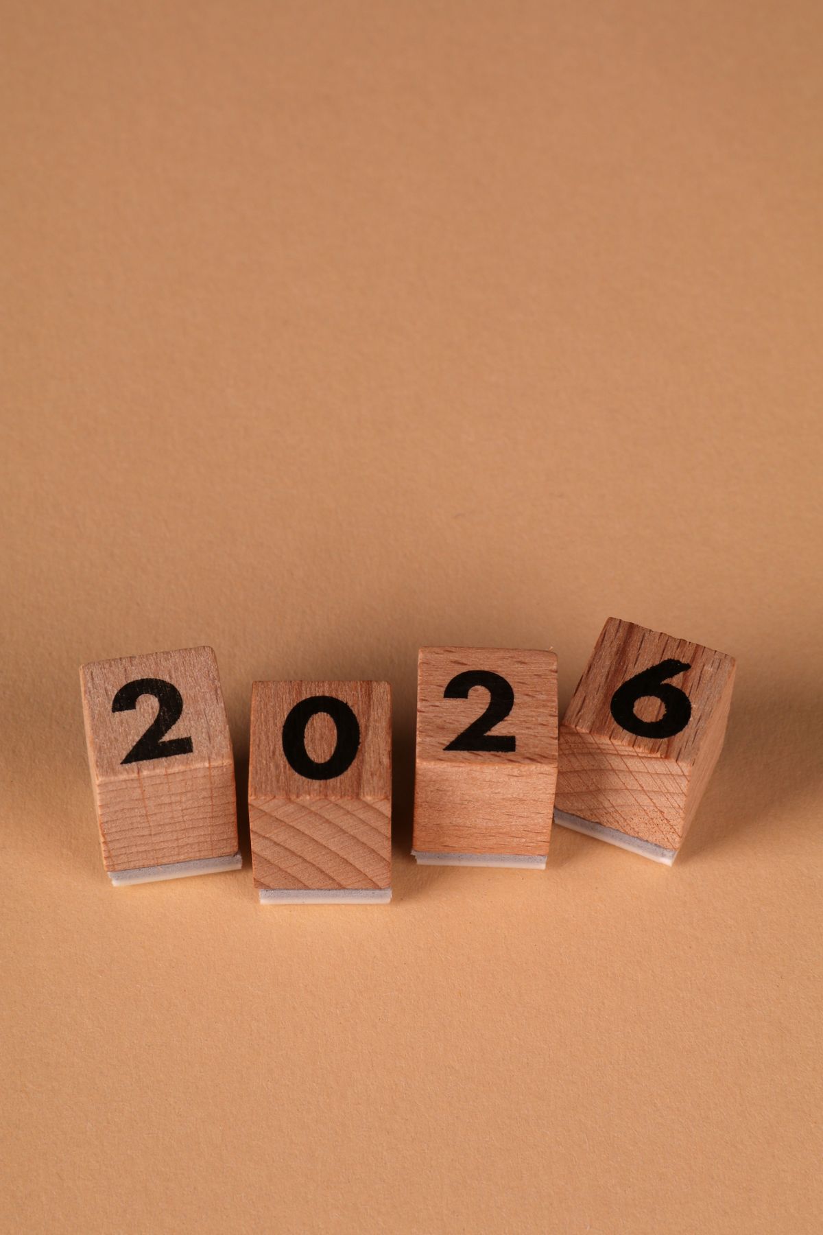 Wooden blocks displaying the year 2026 representing why now is the best time to start a GLP-1 affiliate site