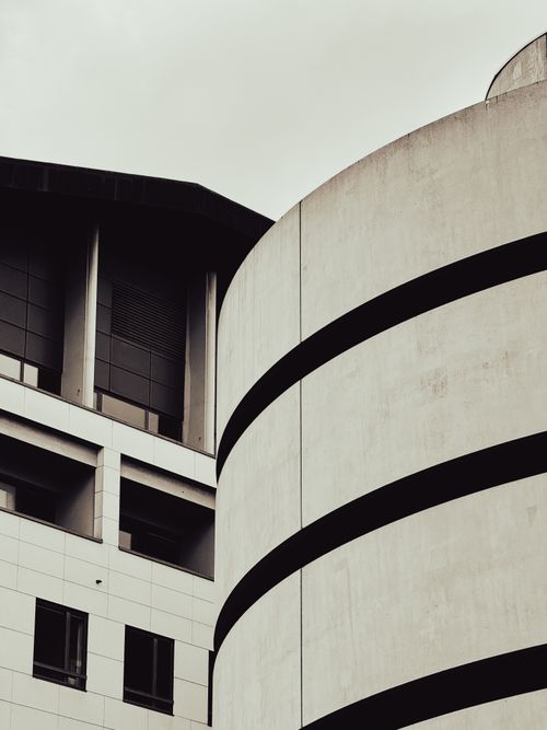 Free Close-up of modern architectural features in Lyon, showcasing urban design. Stock Photo