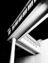 Modern Architectural Abstract in Black and White